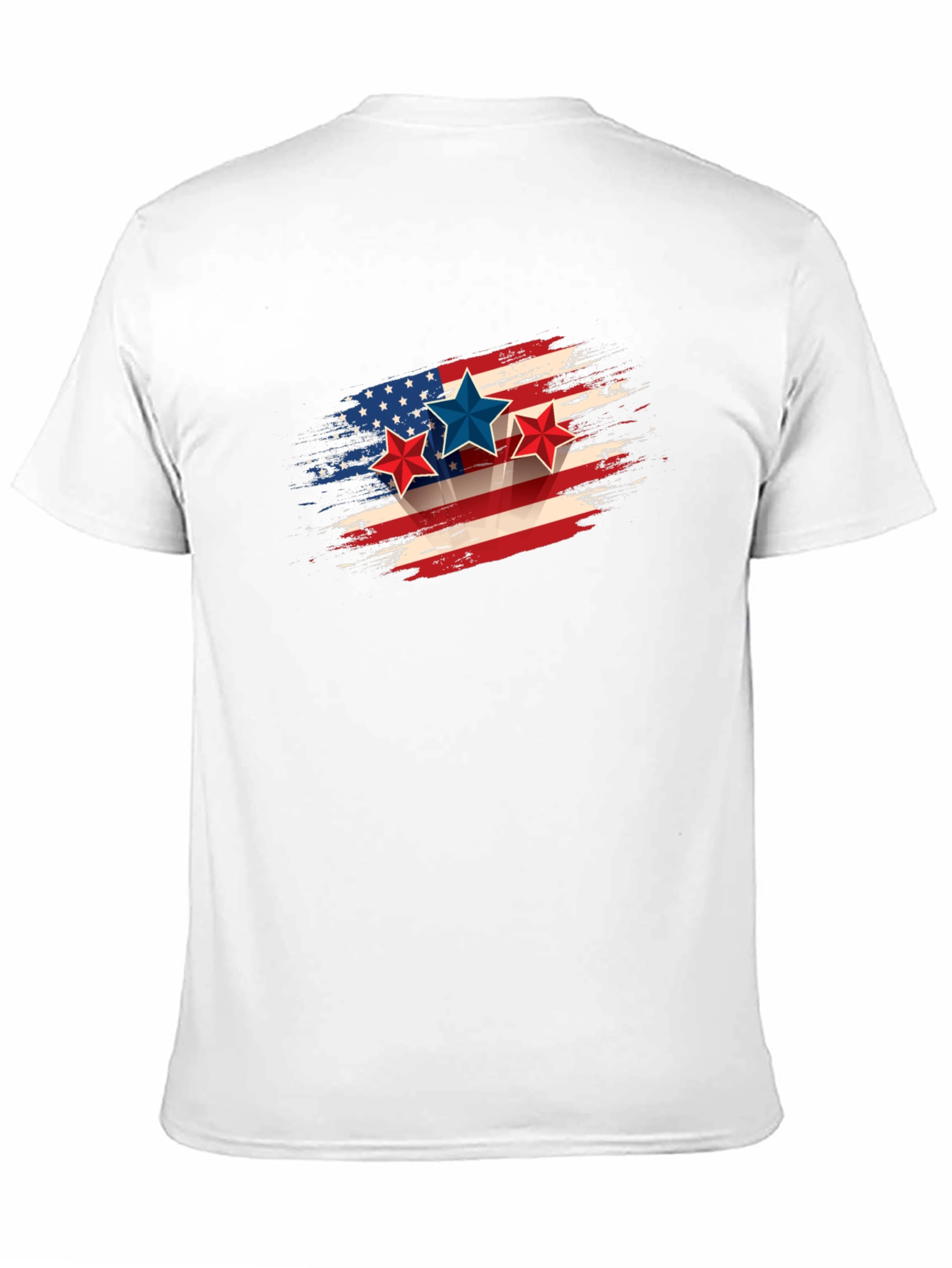 Patriotic Stars & Stripes Graphic Tee