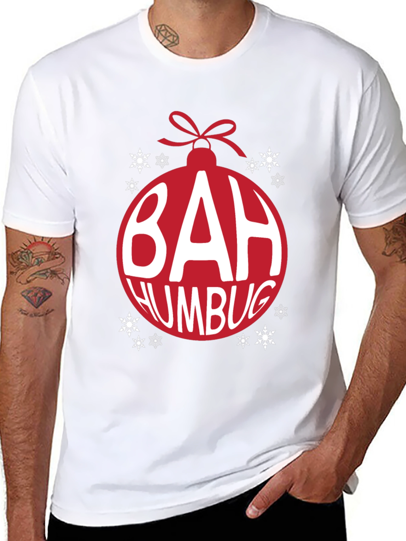 Bah Humbug Christmas Ornament T-Shirt