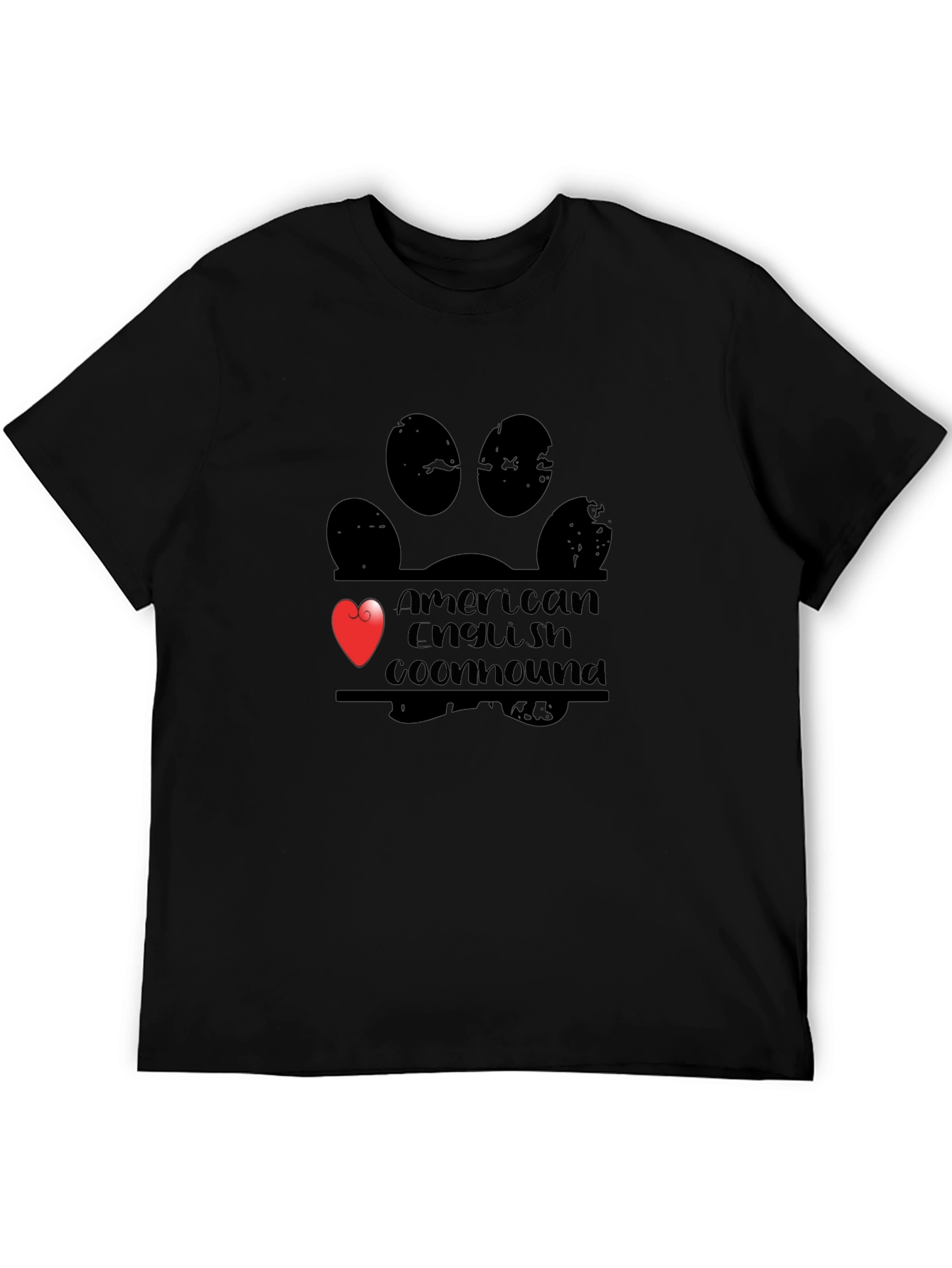 American English Coonhound Paw Print T-Shirt