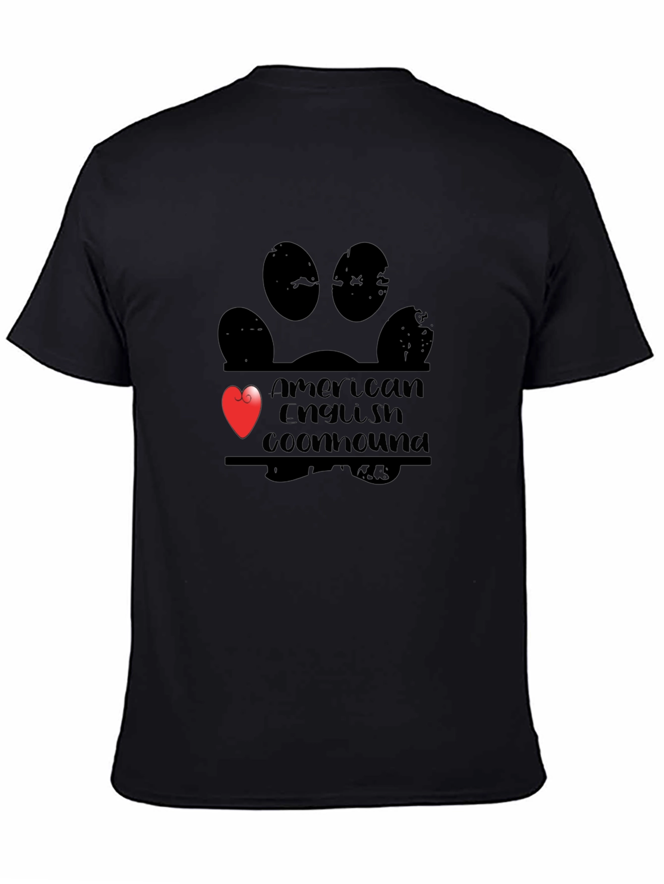 American English Coonhound Paw Print T-Shirt