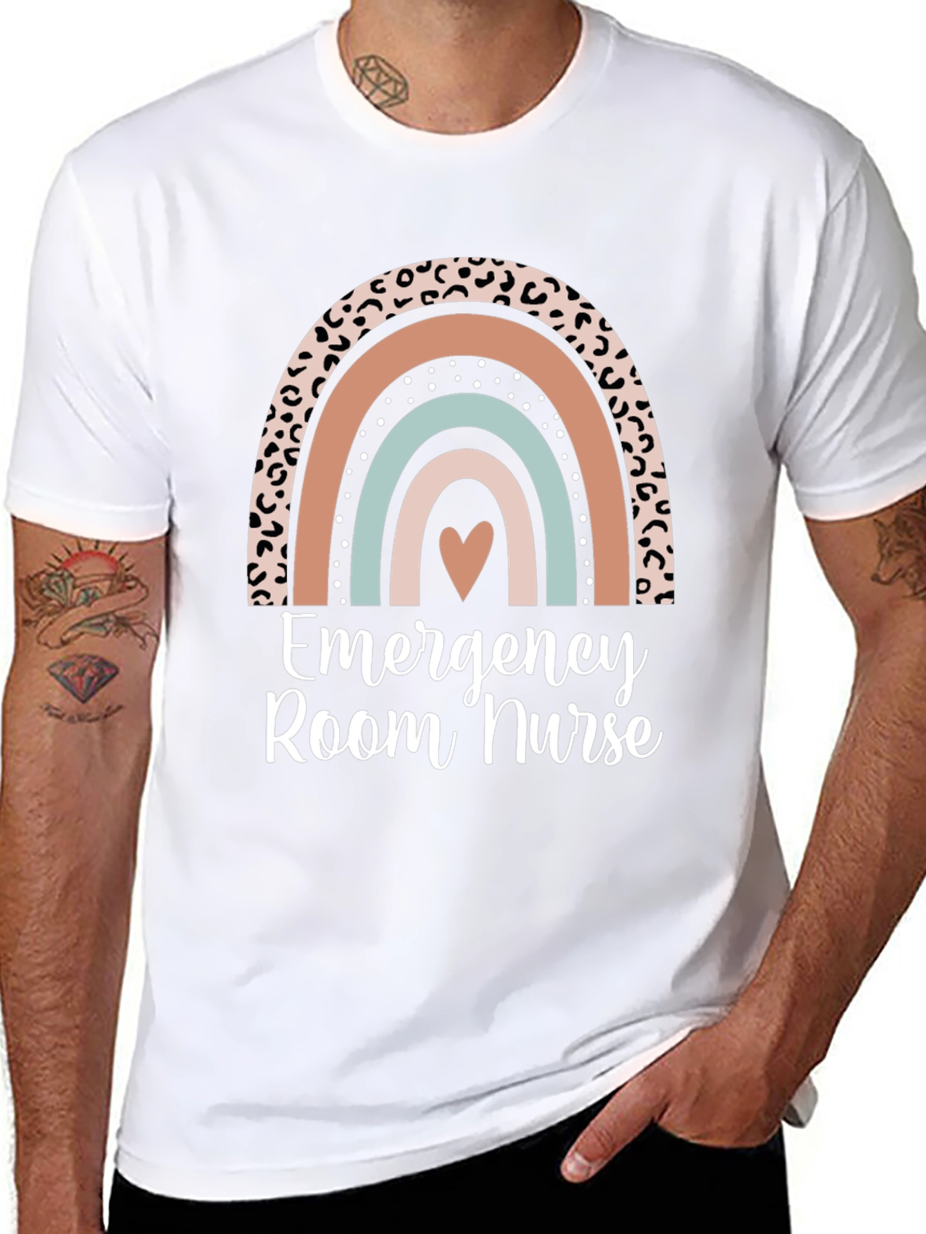 Emergency Room Nurse Rainbow T-Shirt