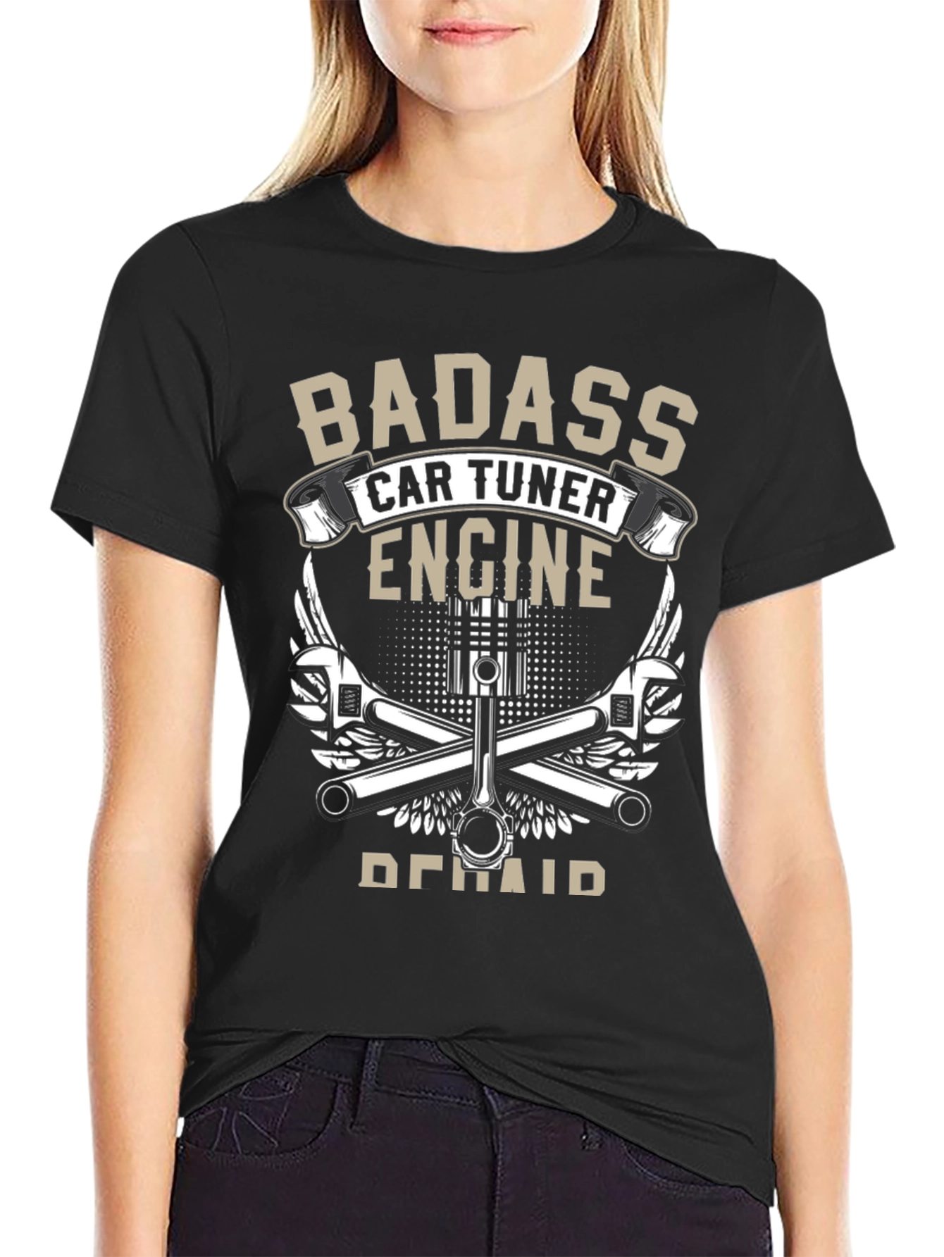 Badass Car Tuner Engine Repair T-Shirt