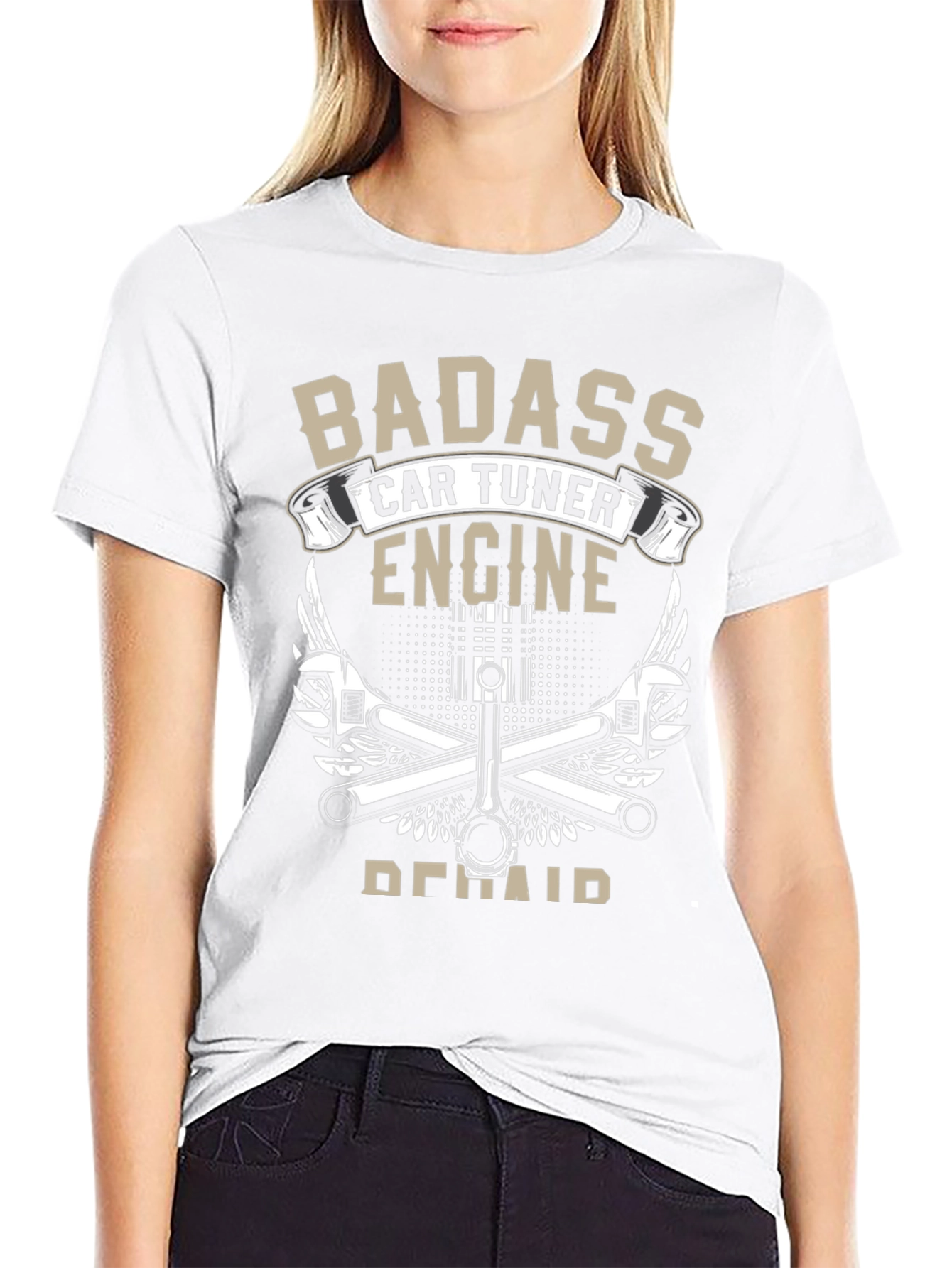 Badass Car Tuner Engine Repair T-Shirt