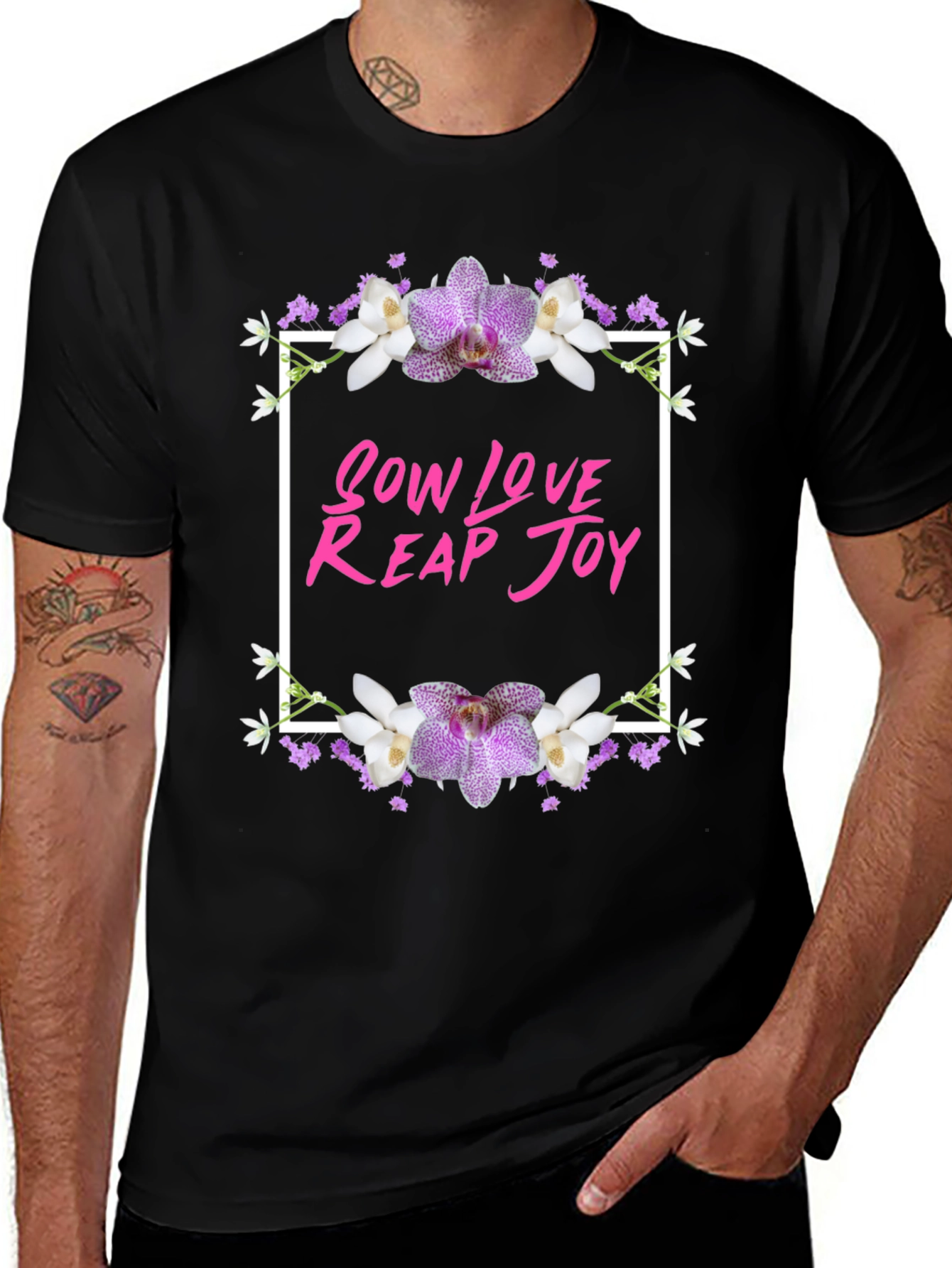 Sow Love Reap Joy Floral Graphic Tee