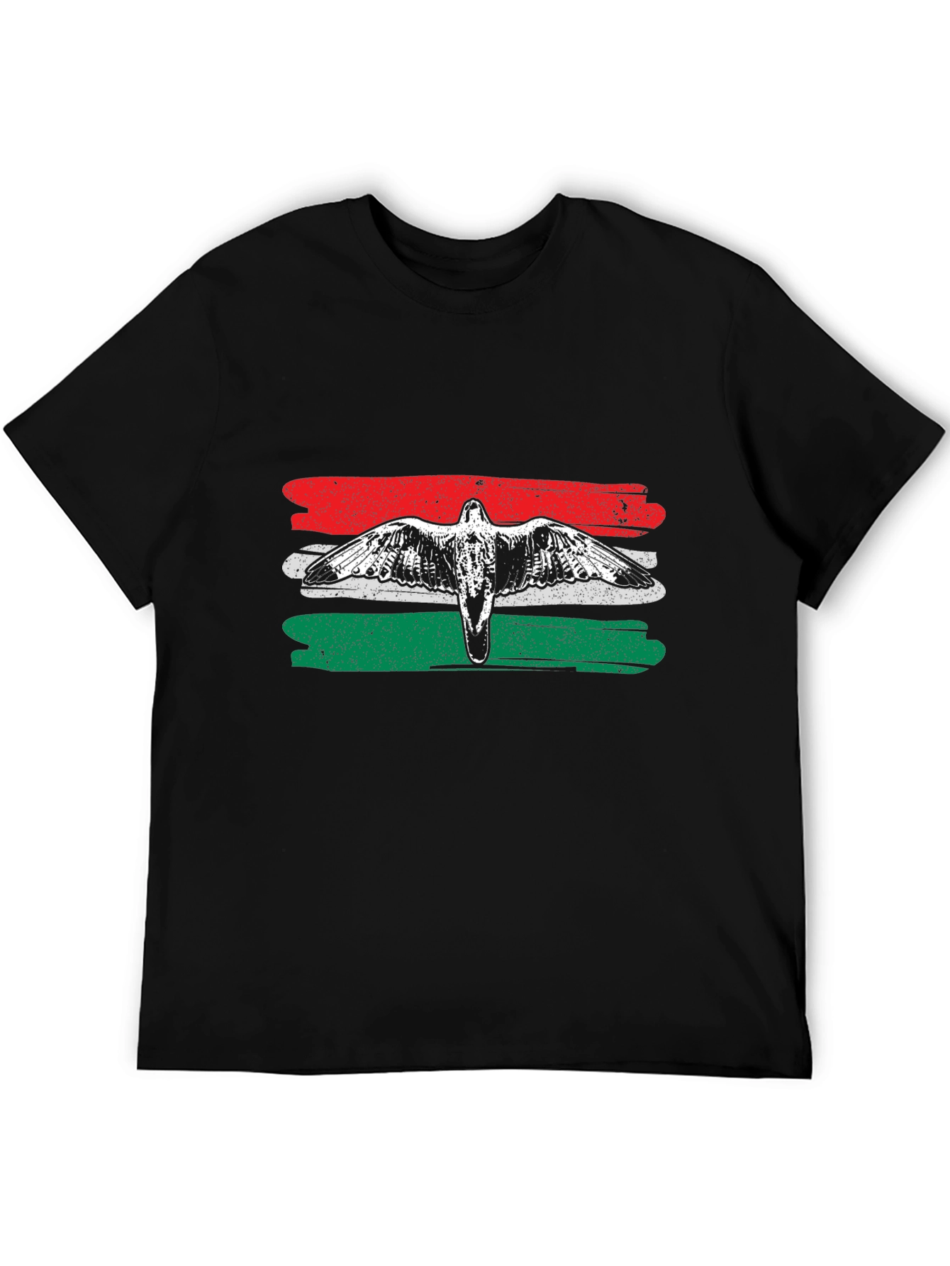 Hungarian Flag Bird Graphic T-Shirt