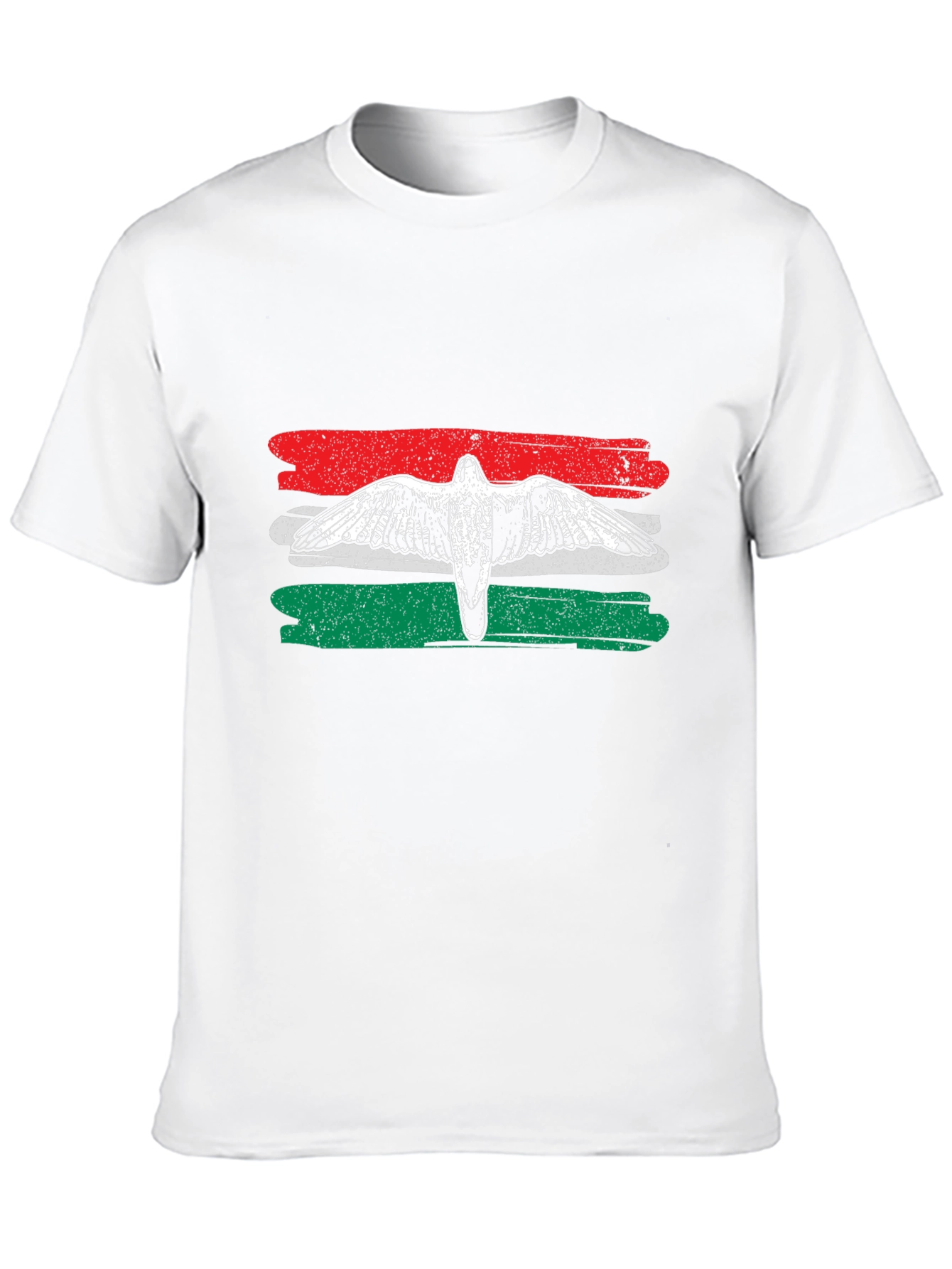Hungarian Flag Bird Graphic T-Shirt