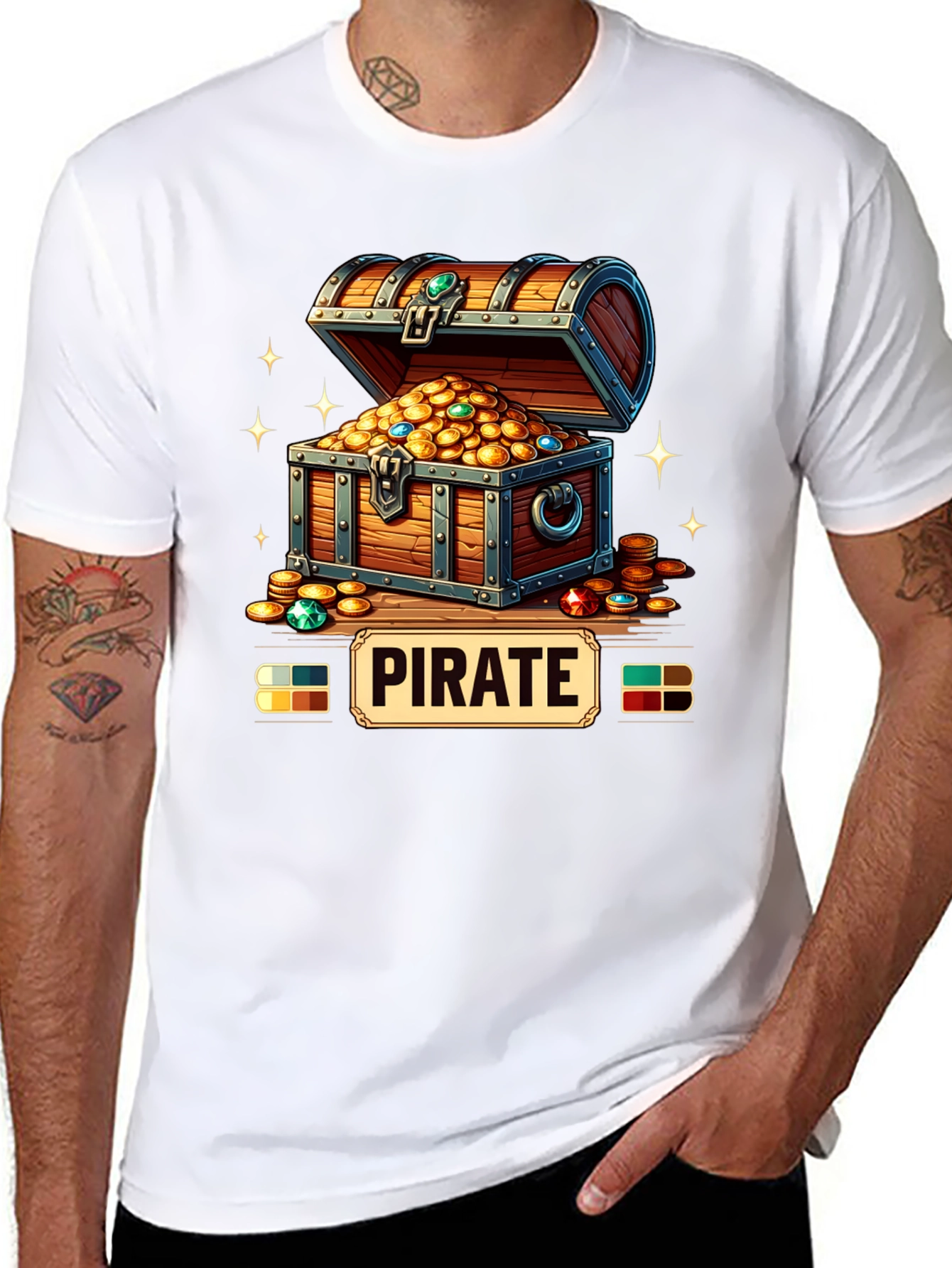 Pirate Treasure Chest Graphic Tee