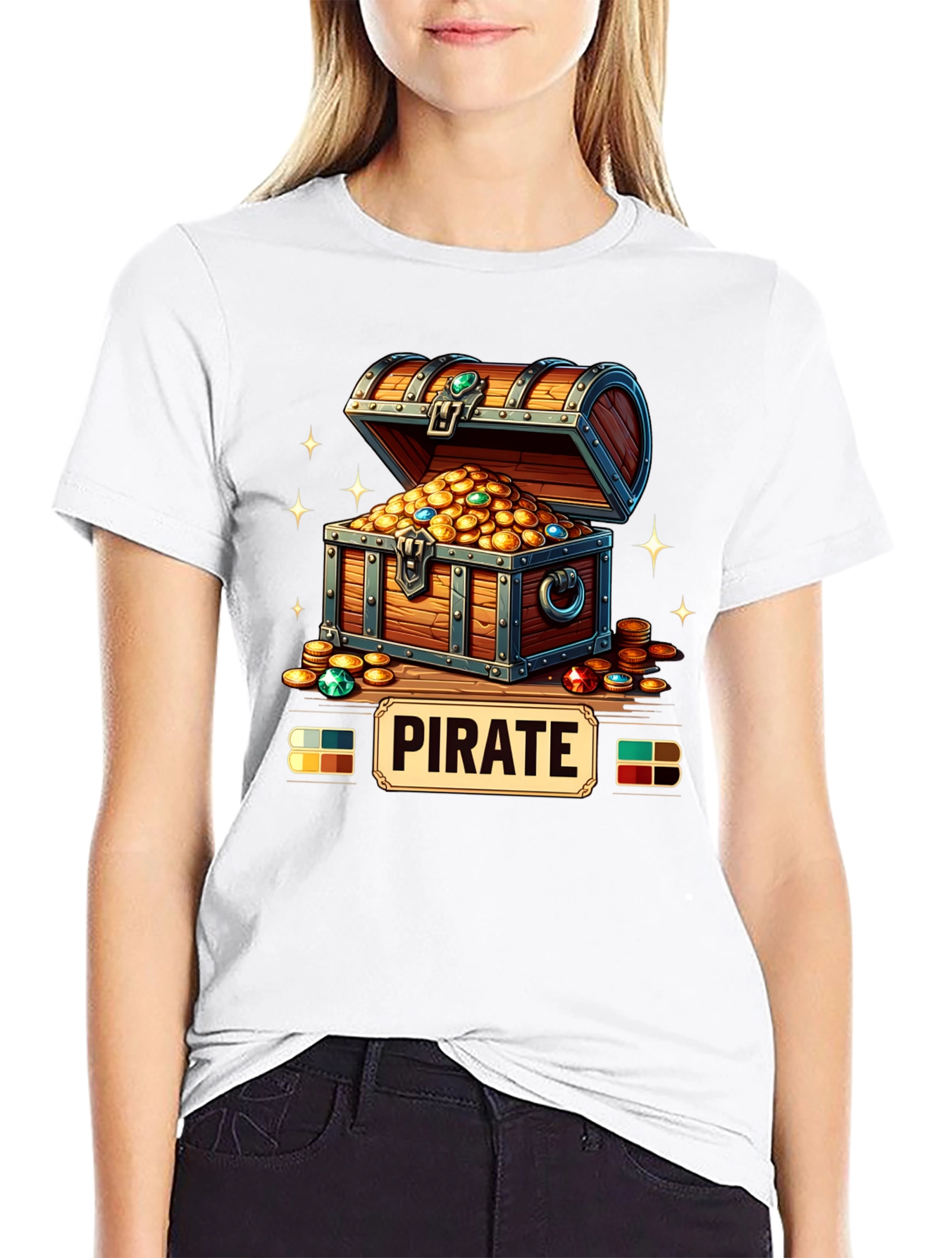 Pirate Treasure Chest Graphic Tee
