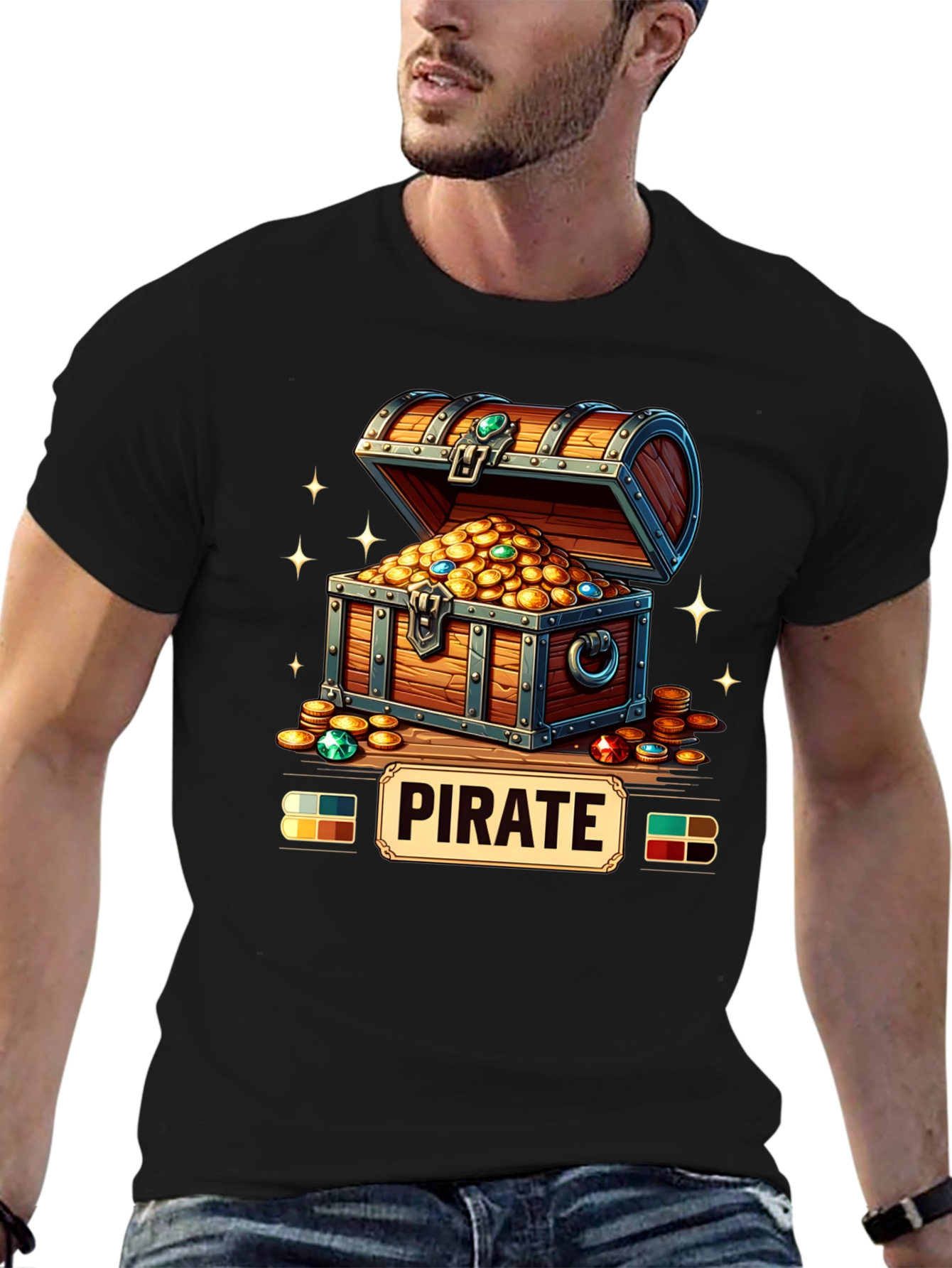 Pirate Treasure Chest Graphic Tee