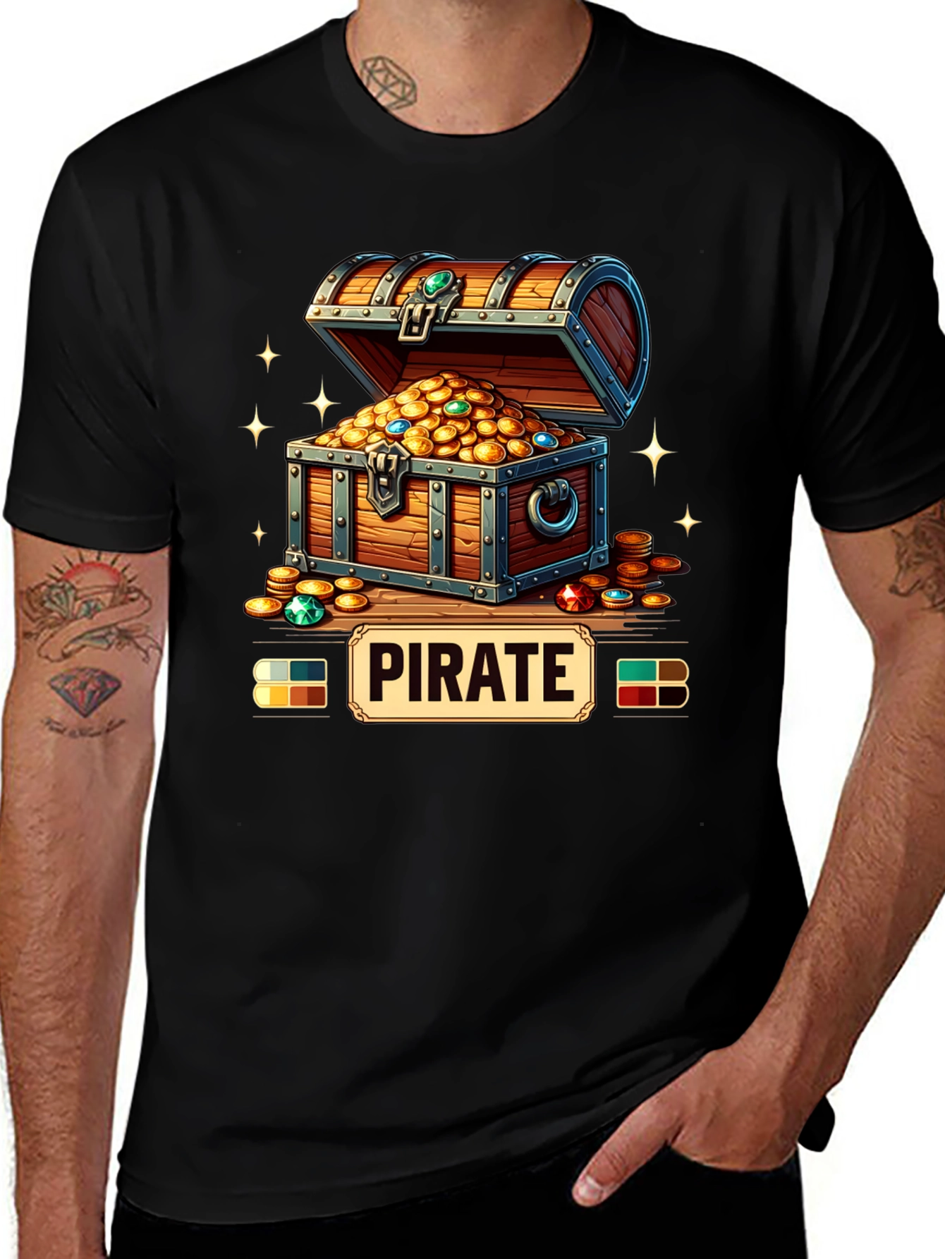 Pirate Treasure Chest Graphic Tee