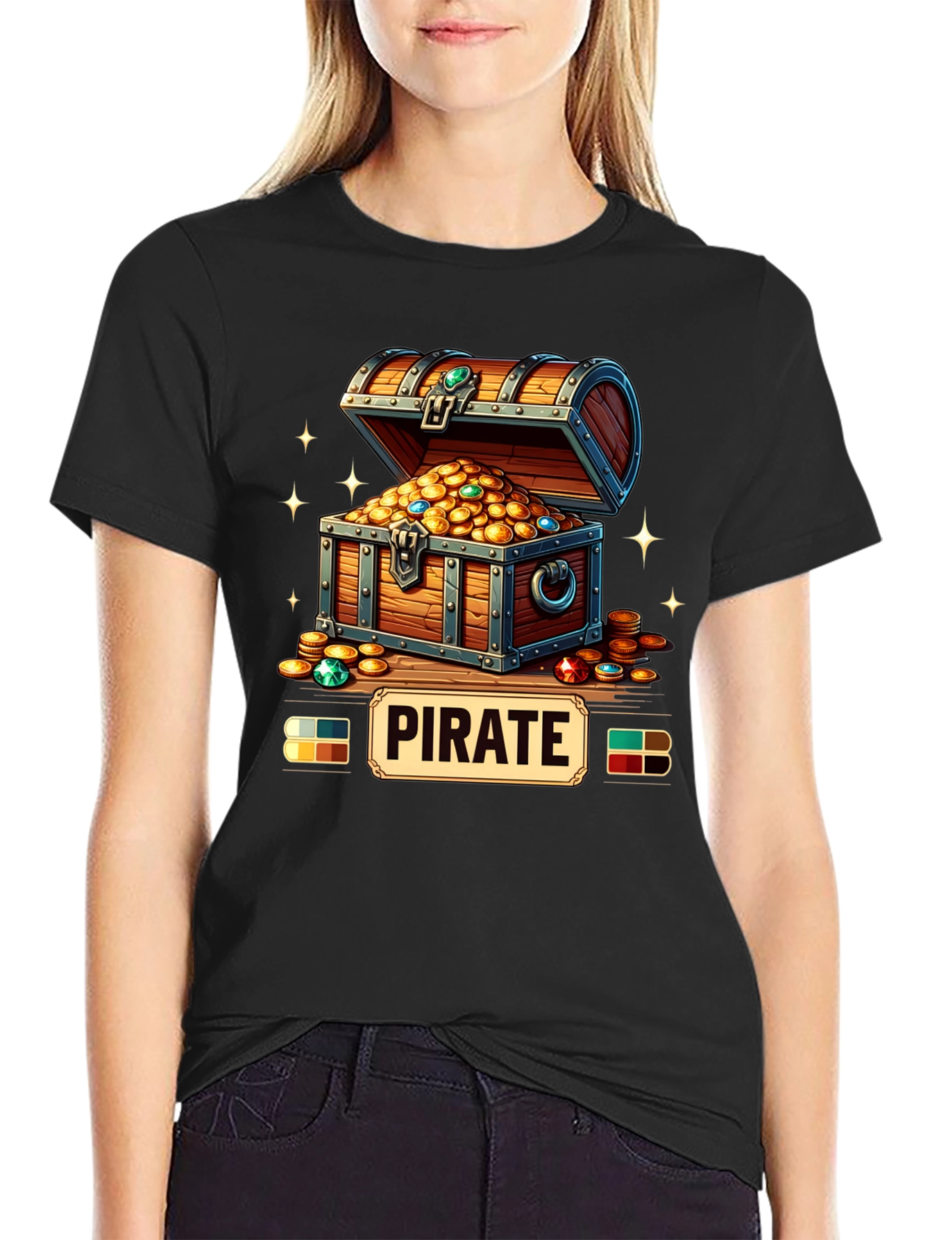 Pirate Treasure Chest Graphic Tee