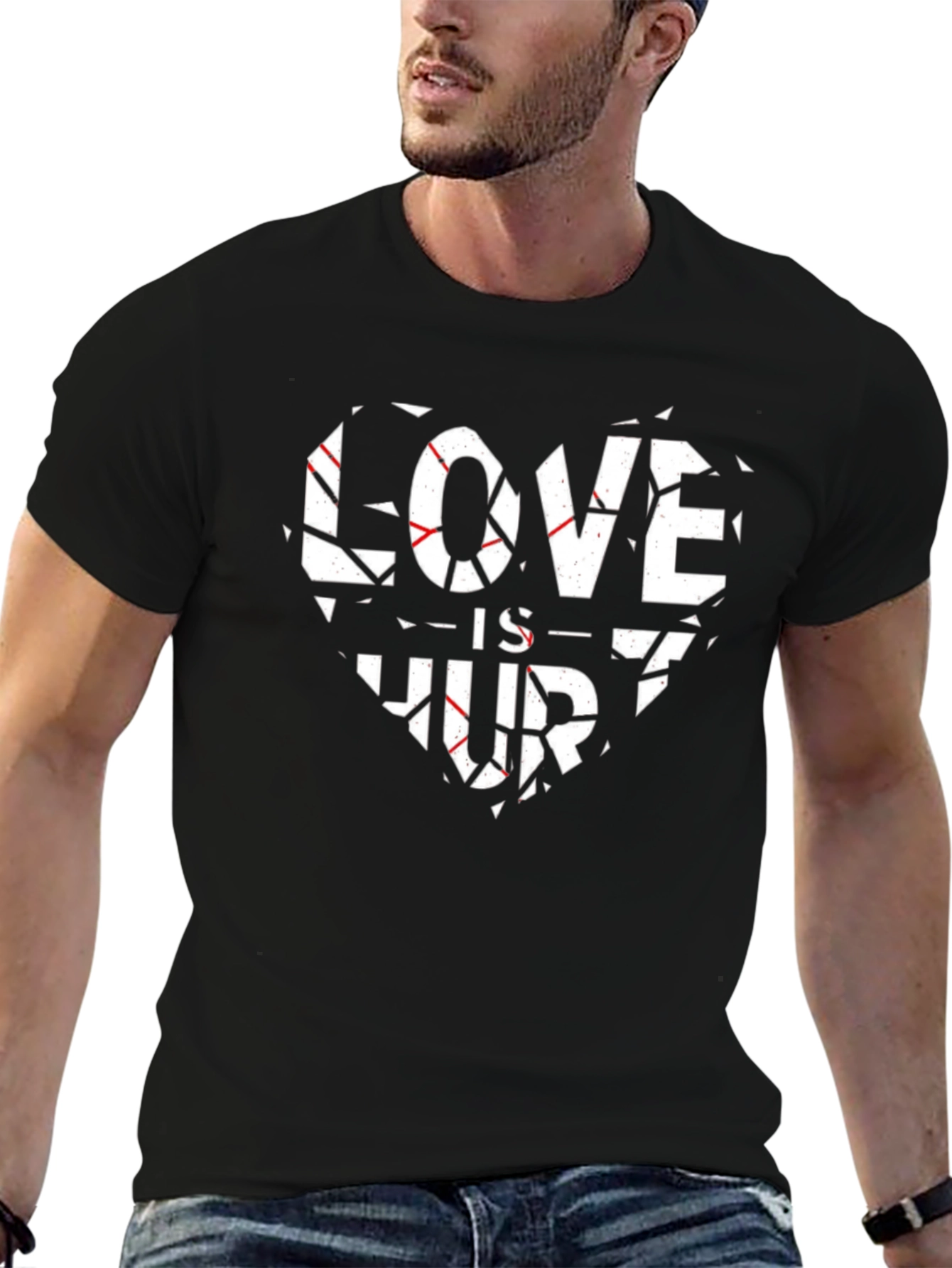 Love Hurts Heart Graphic T-Shirt