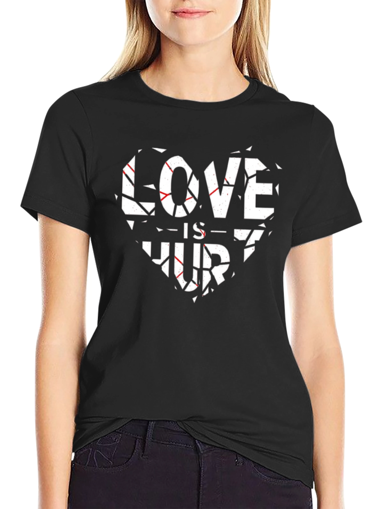 Love Hurts Heart Graphic T-Shirt