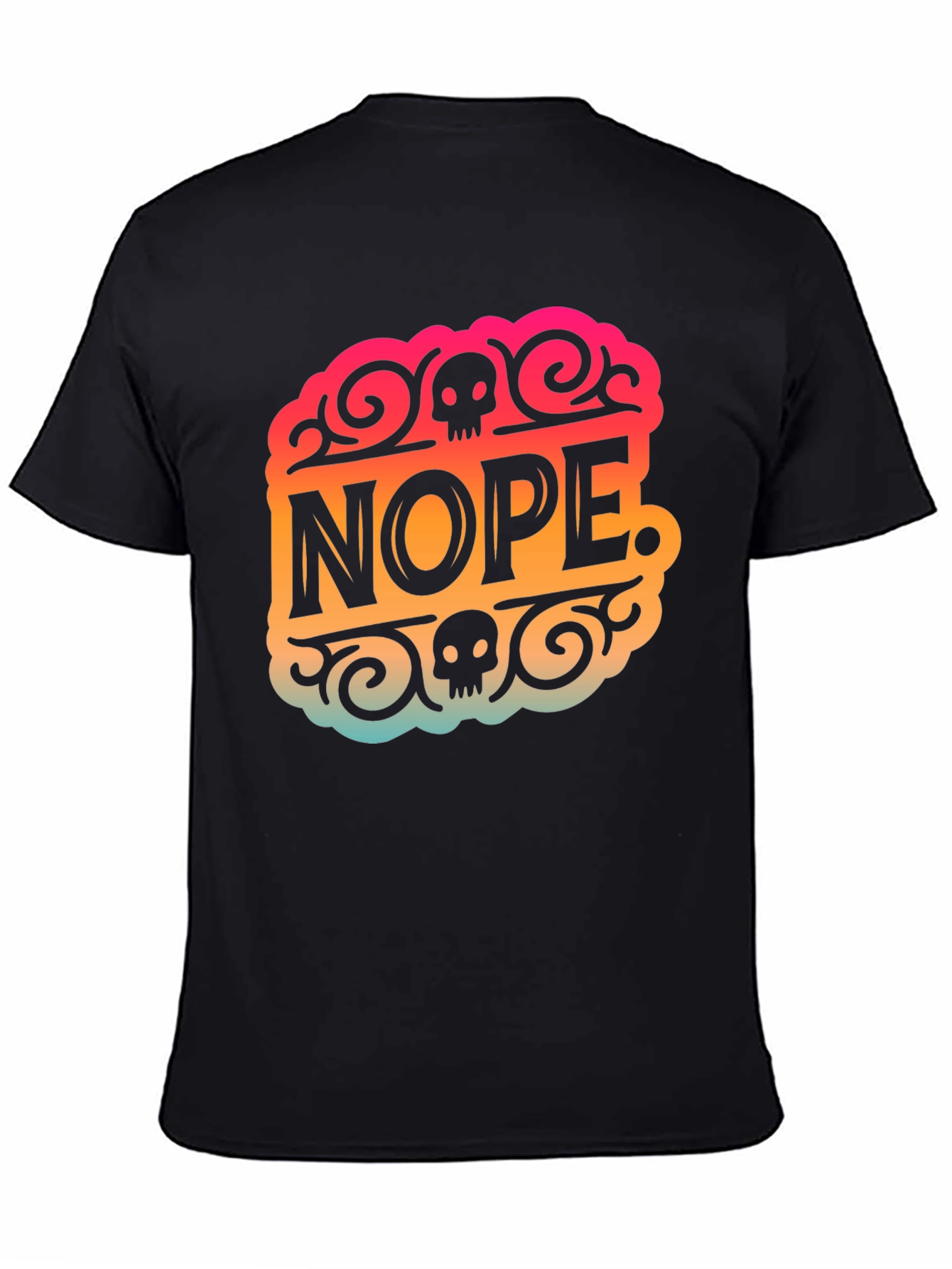 Nope Skull Graphic T-Shirt