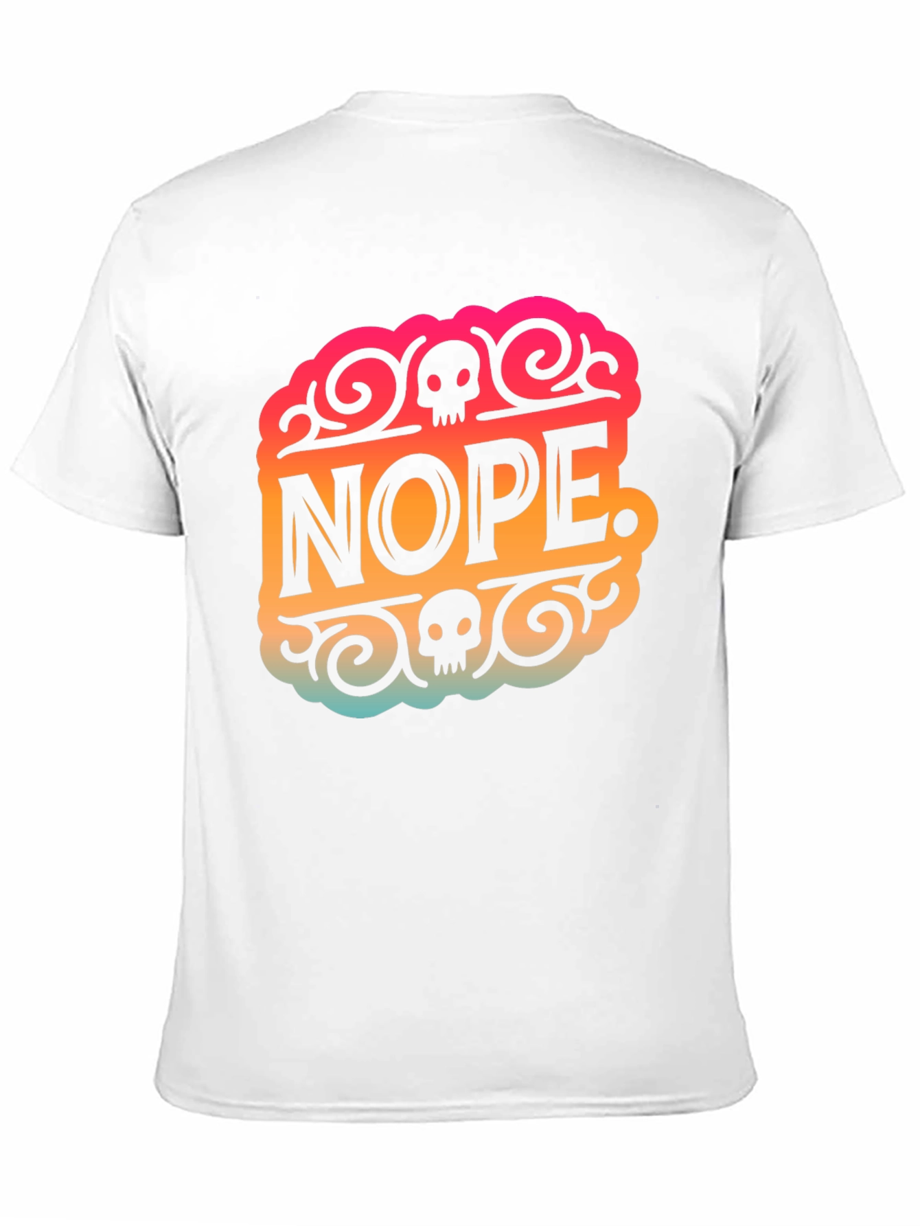 Nope Skull Graphic T-Shirt