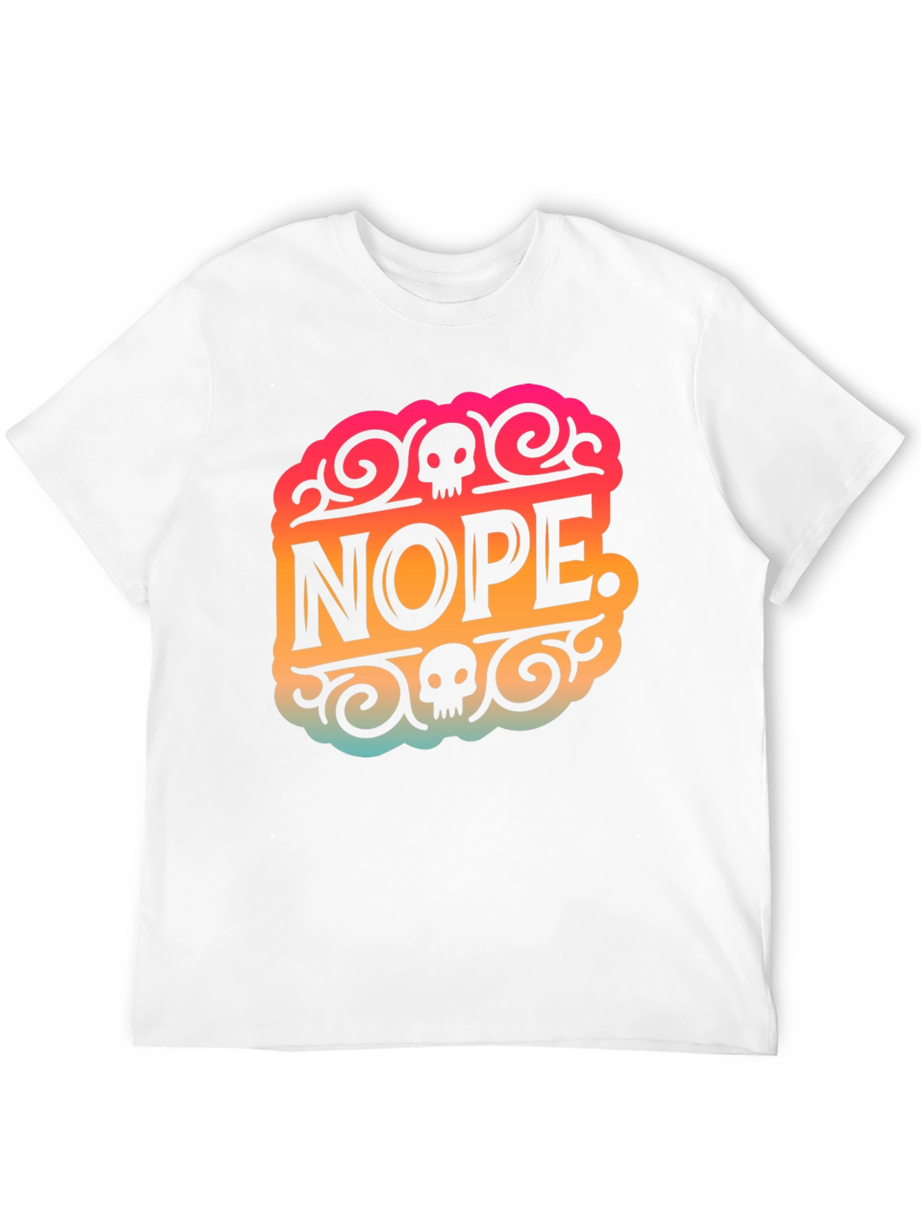 Nope Skull Graphic T-Shirt