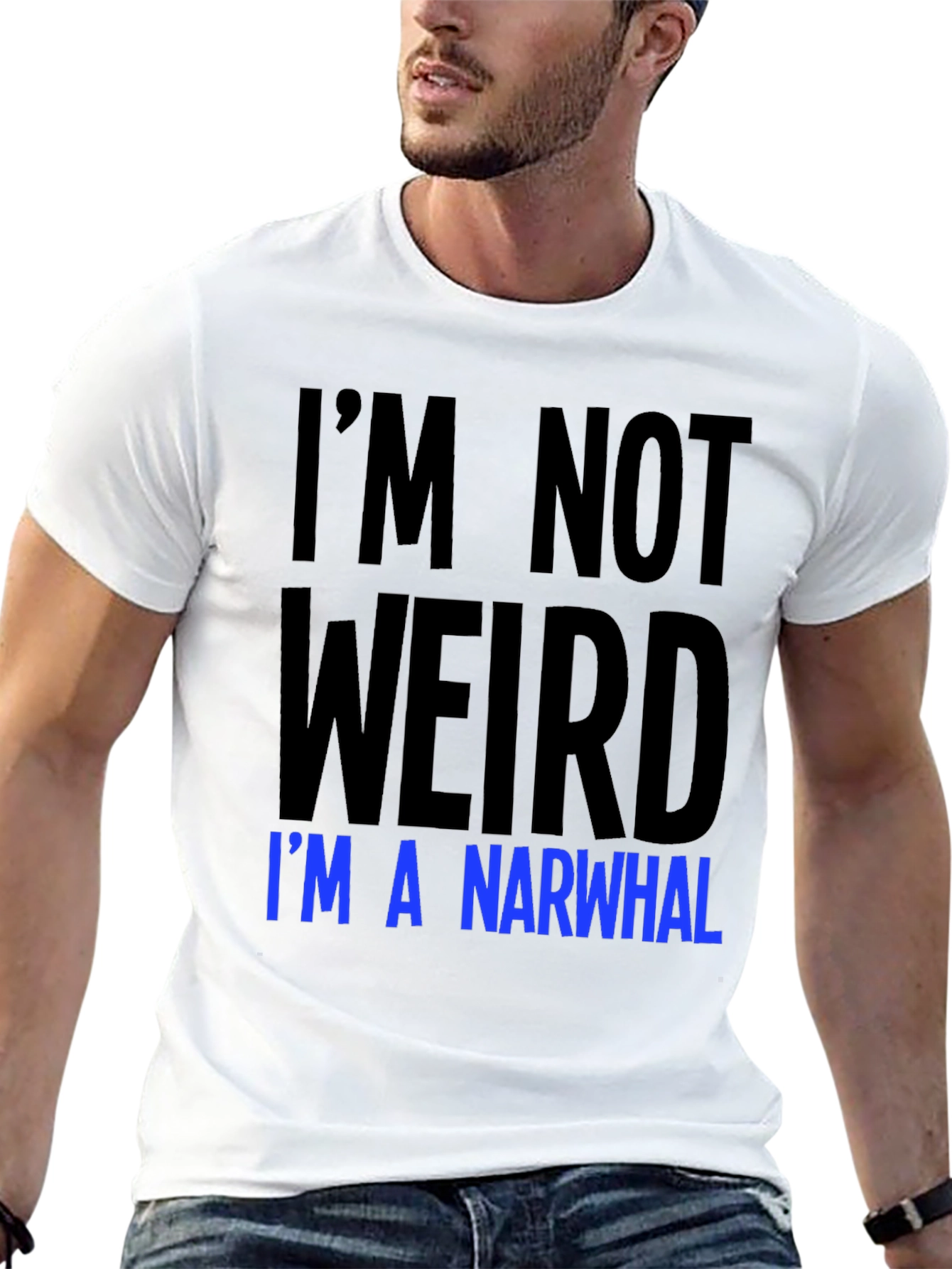 Im Not Weird Im A Narwhal Graphic Tee