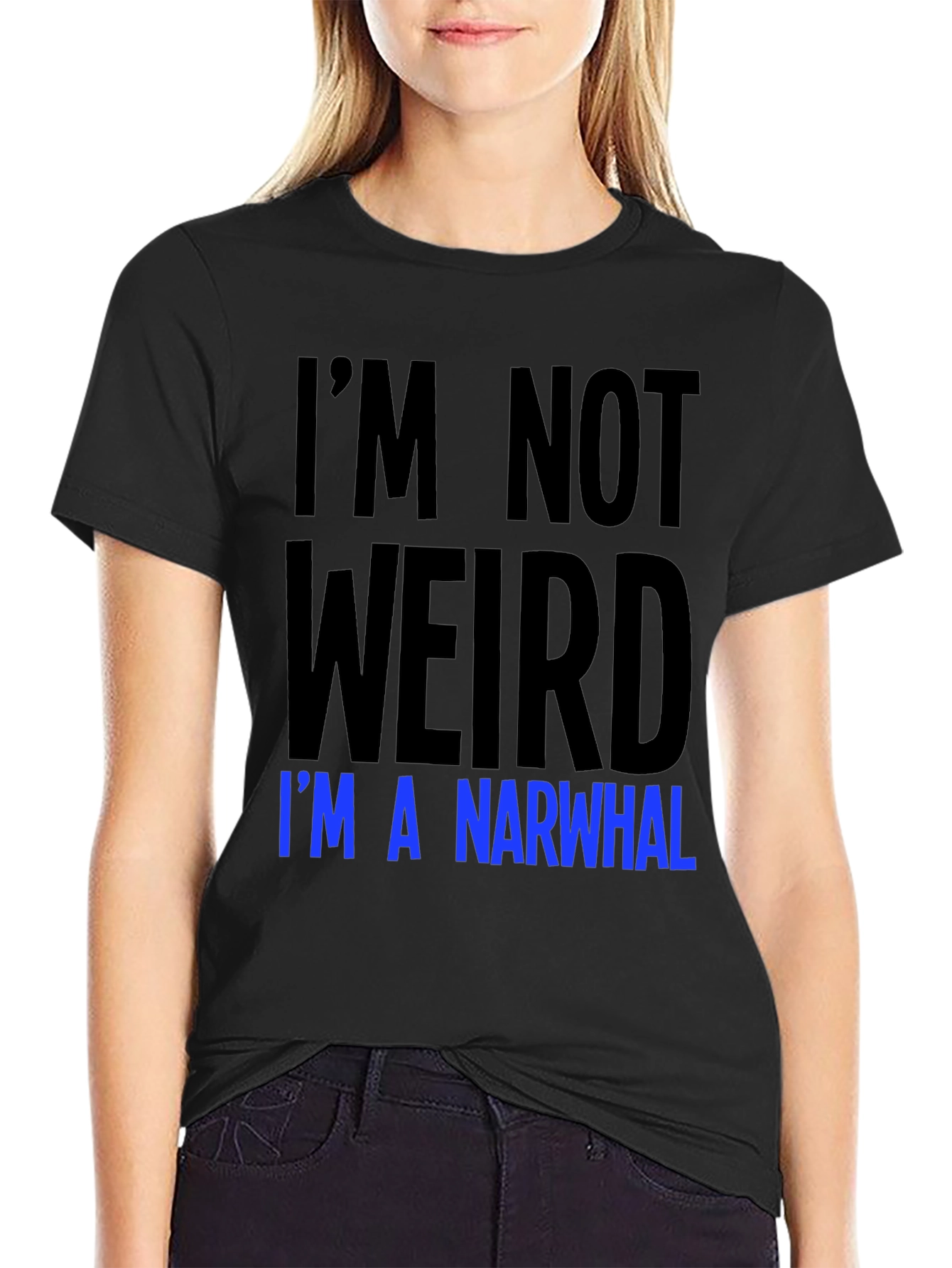 Im Not Weird Im A Narwhal Graphic Tee