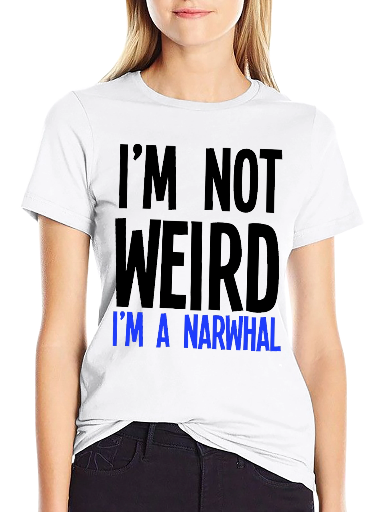 Im Not Weird Im A Narwhal Graphic Tee