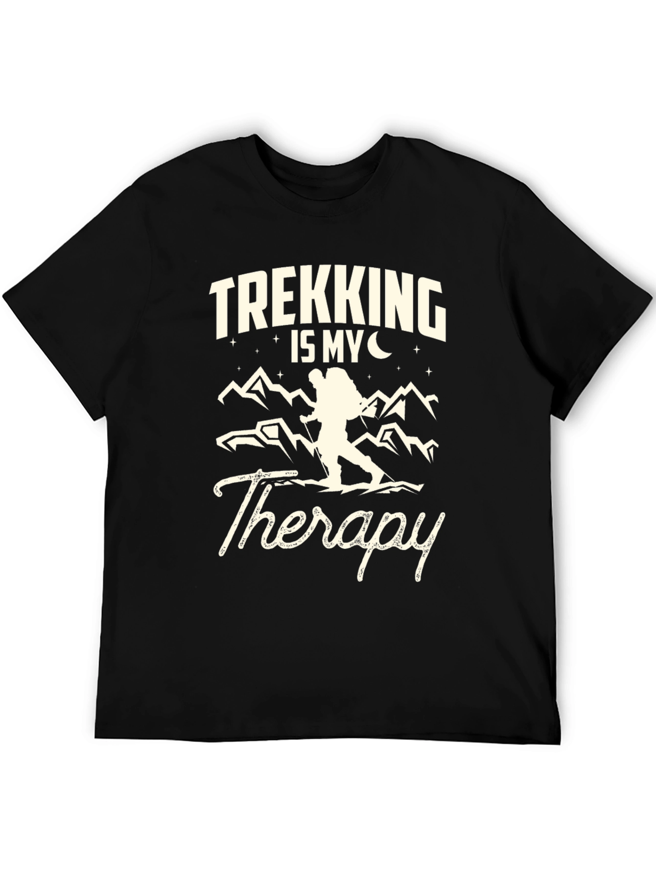 Trekking Is My Therapy Graphic T-Shirt