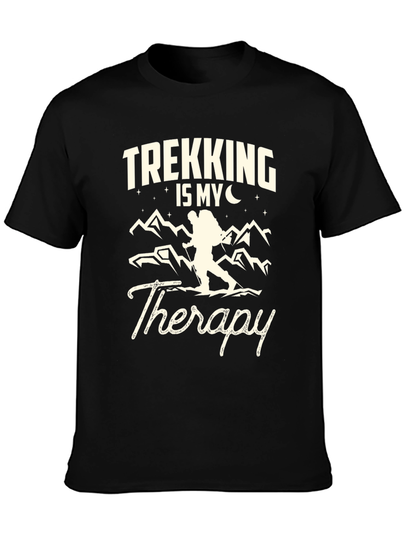Trekking Is My Therapy Graphic T-Shirt