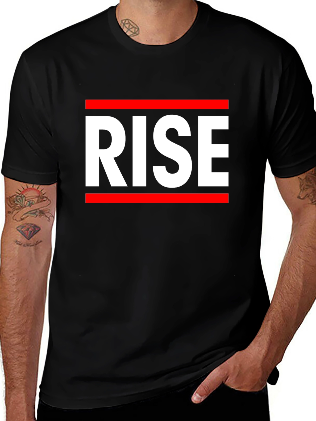 RISE Graphic Tee - Bold Statement T-Shirt