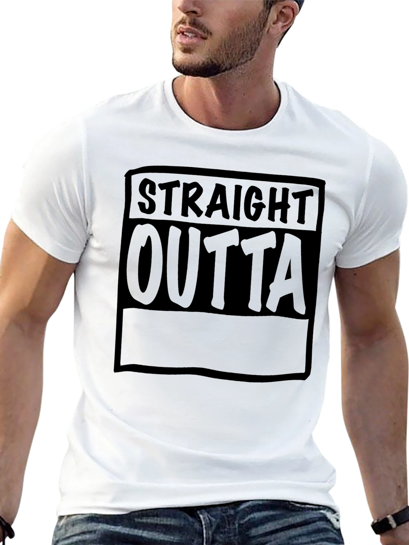 Straight Outta T-Shirt - Black
