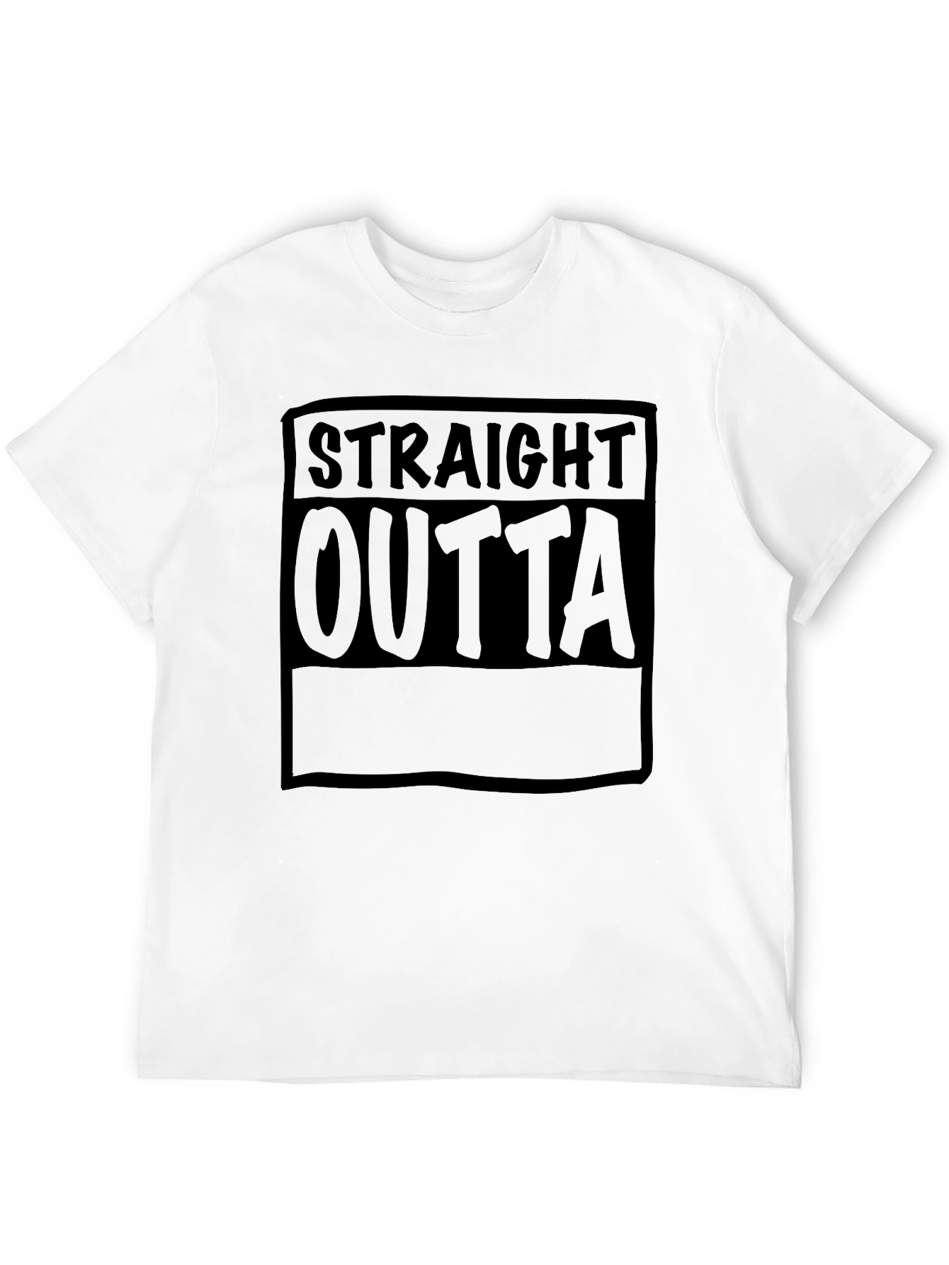 Straight Outta T-Shirt - Black