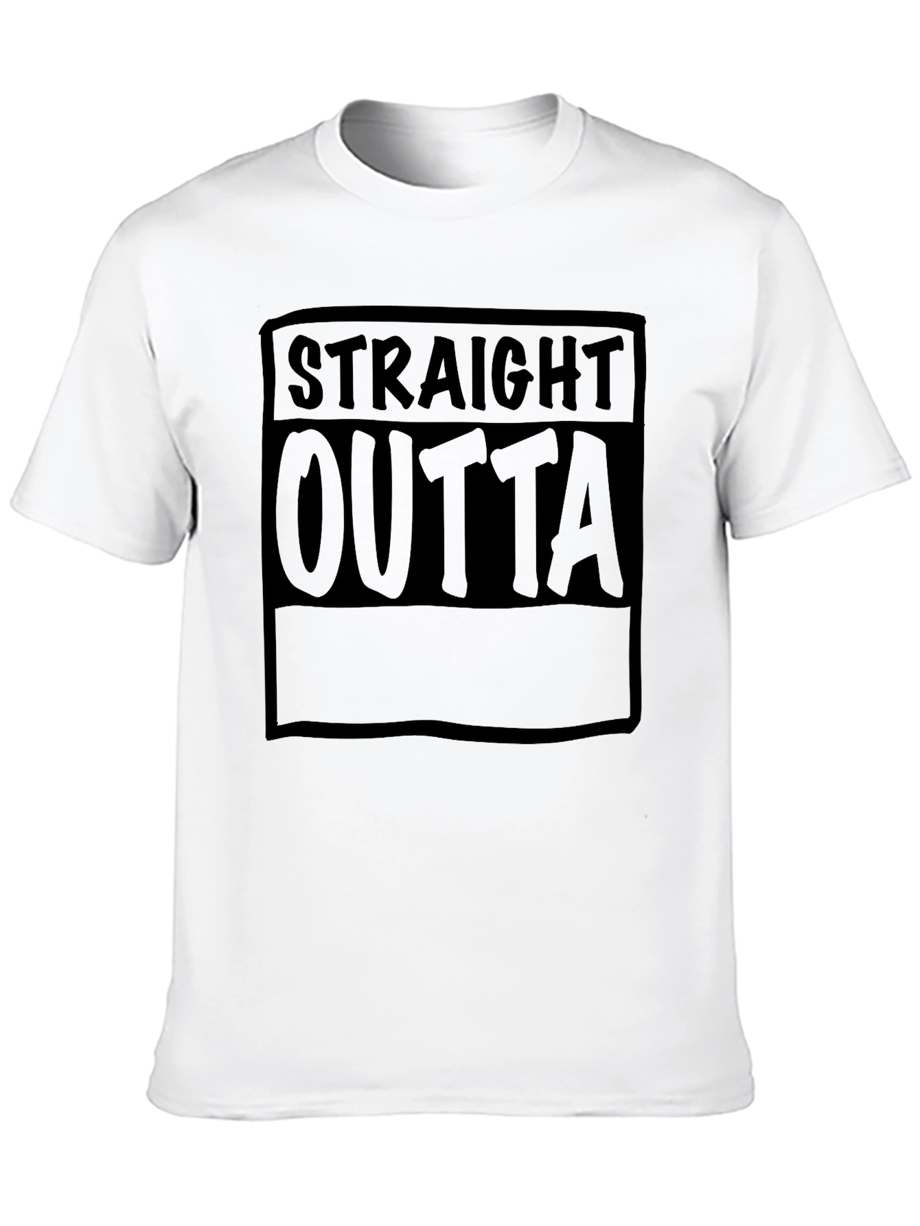 Straight Outta T-Shirt - Black