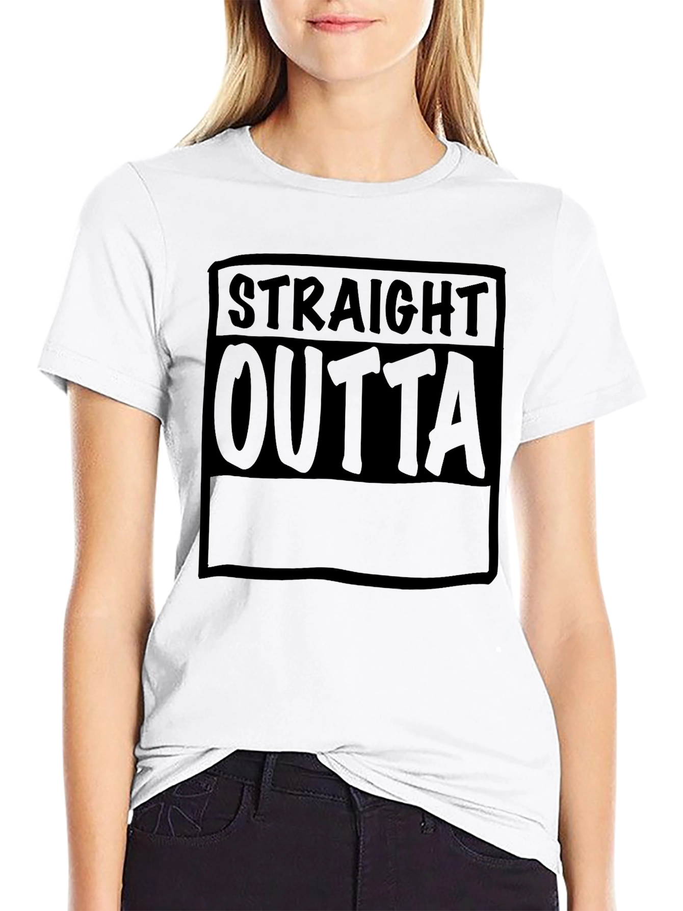 Straight Outta T-Shirt - Black