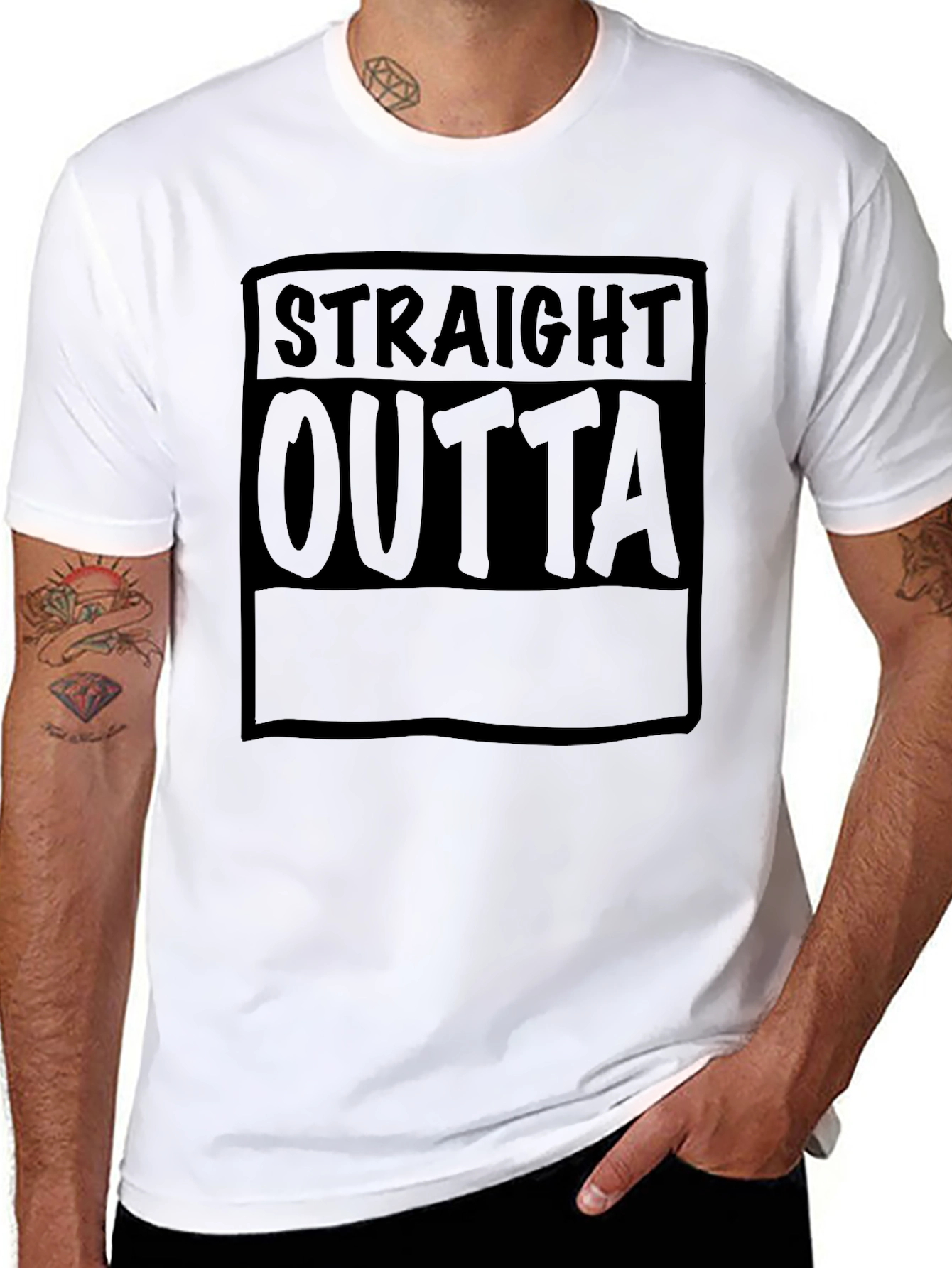Straight Outta T-Shirt - Black