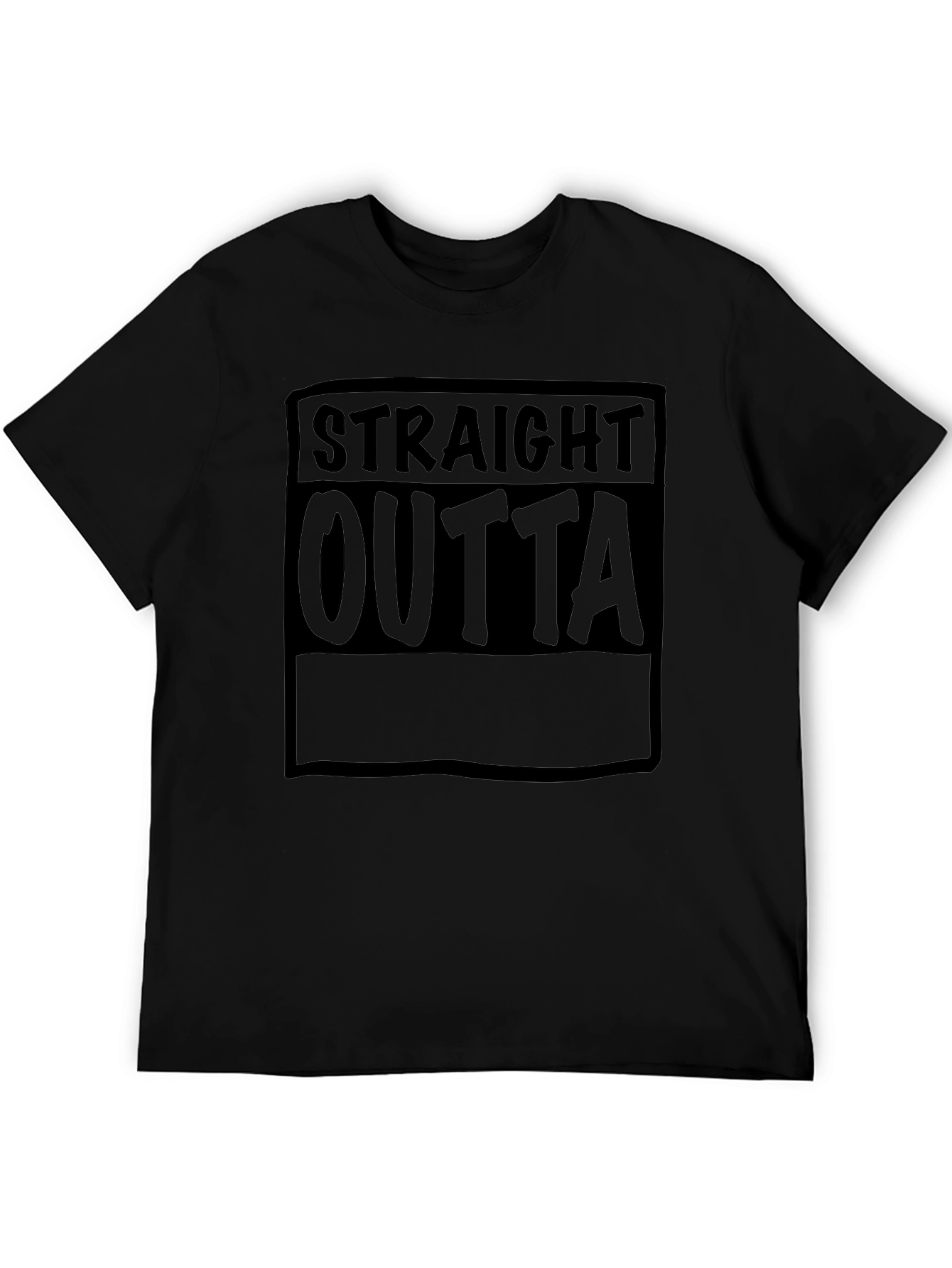 Straight Outta T-Shirt - Black