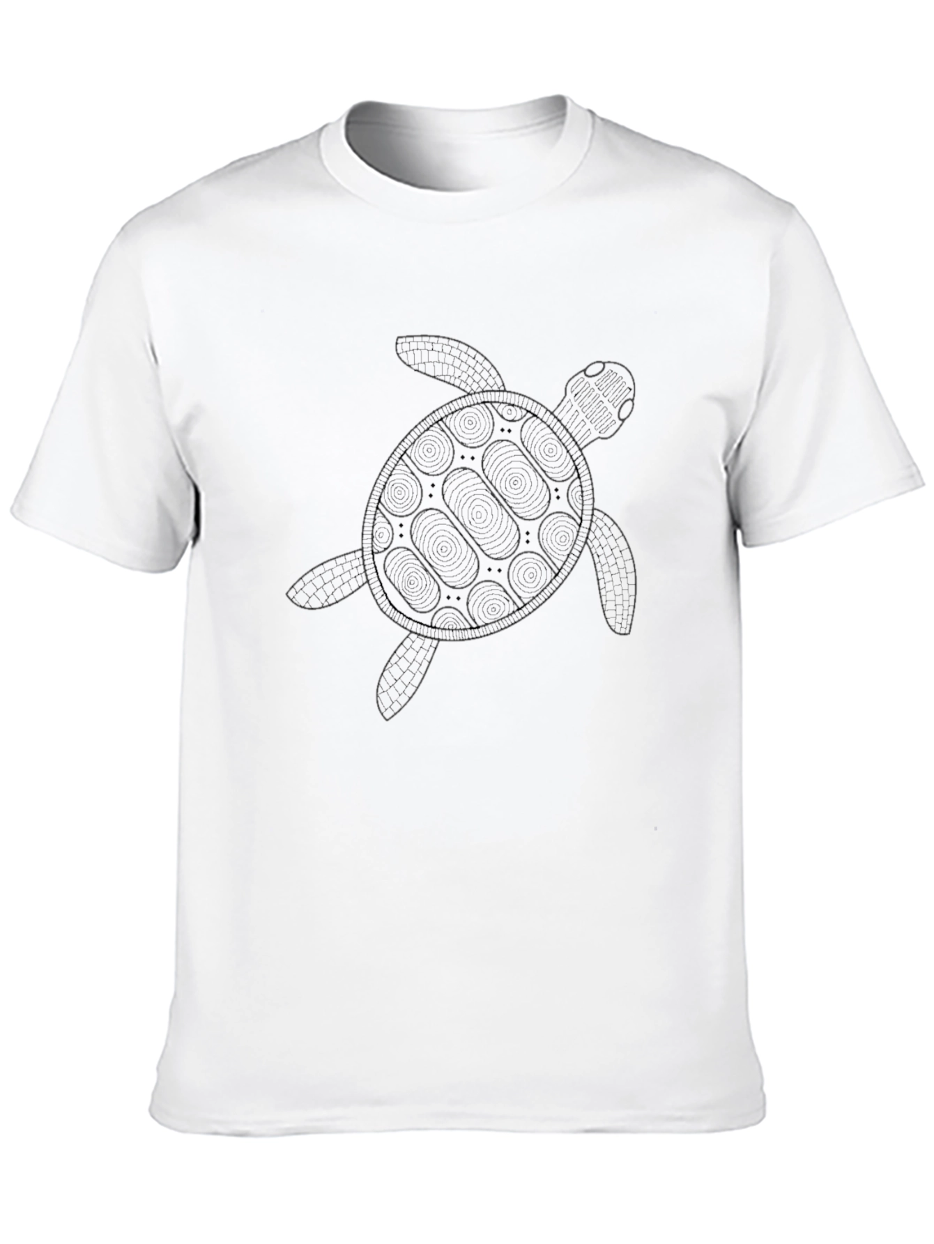 Turtle Graphic Black Tee