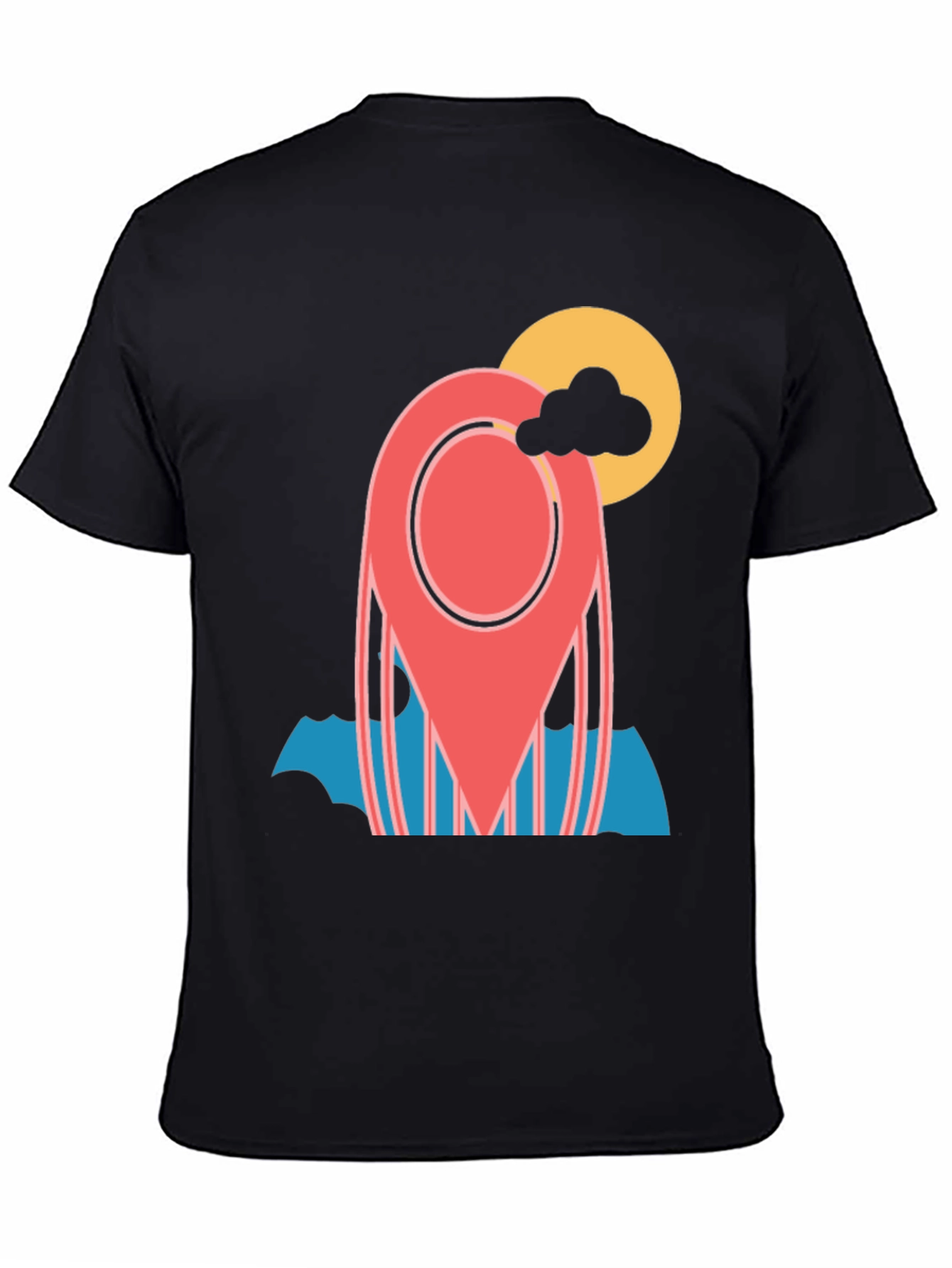 Location Pin Graphic Tee - Stylish Travel T-Shirt