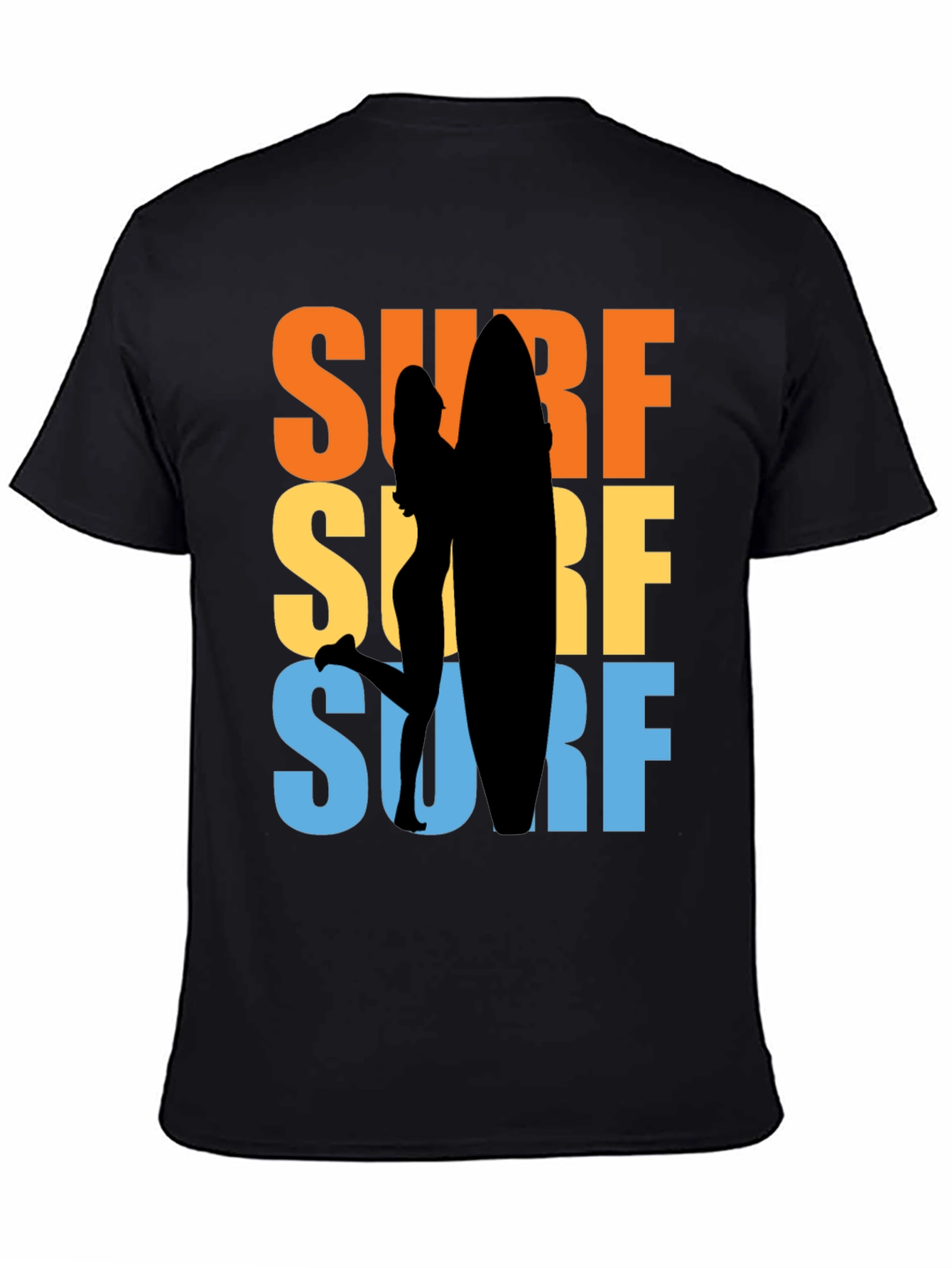 Retro Surfboard Graphic T-Shirt - Beach Vibes