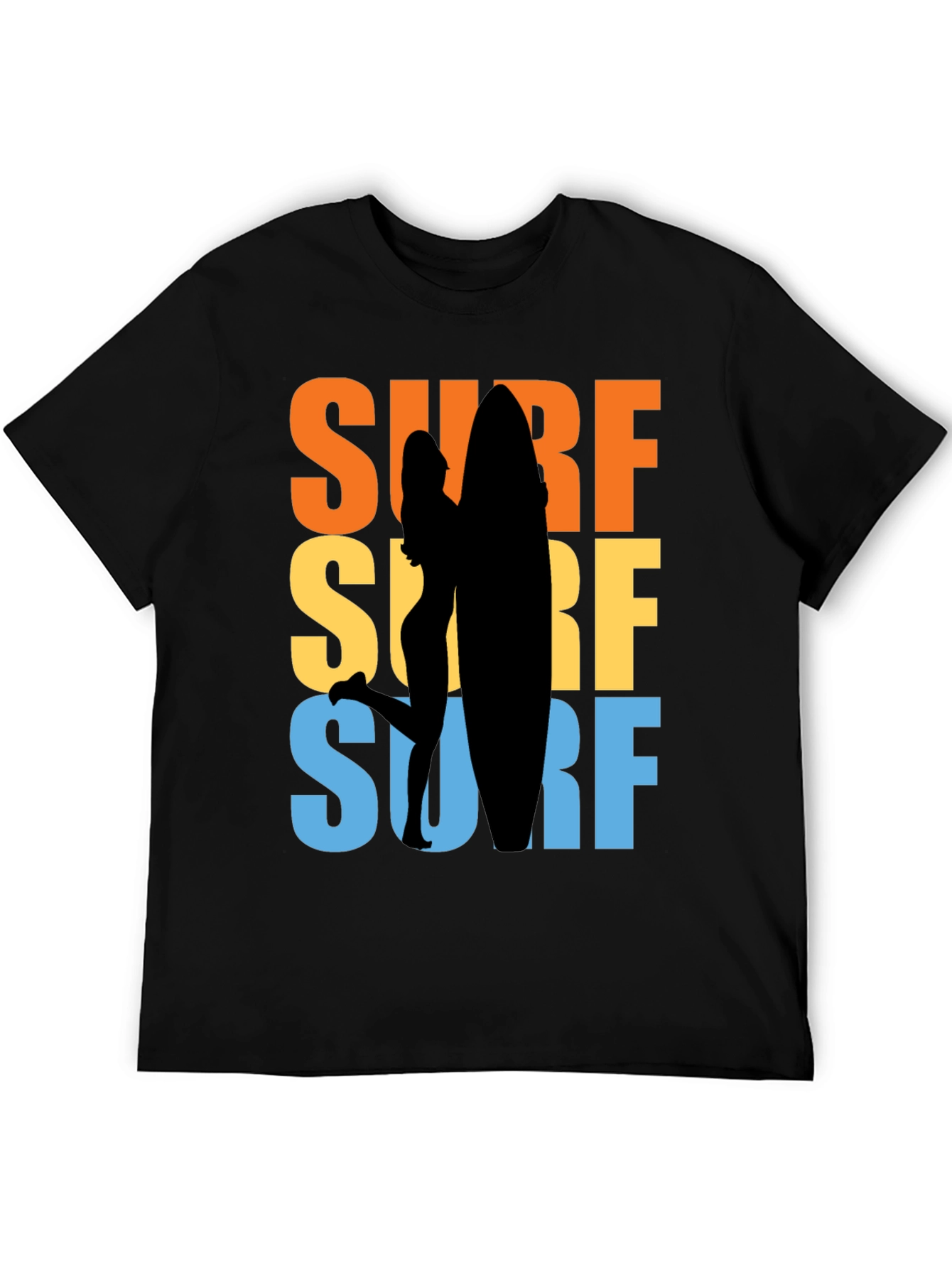 Retro Surfboard Graphic T-Shirt - Beach Vibes