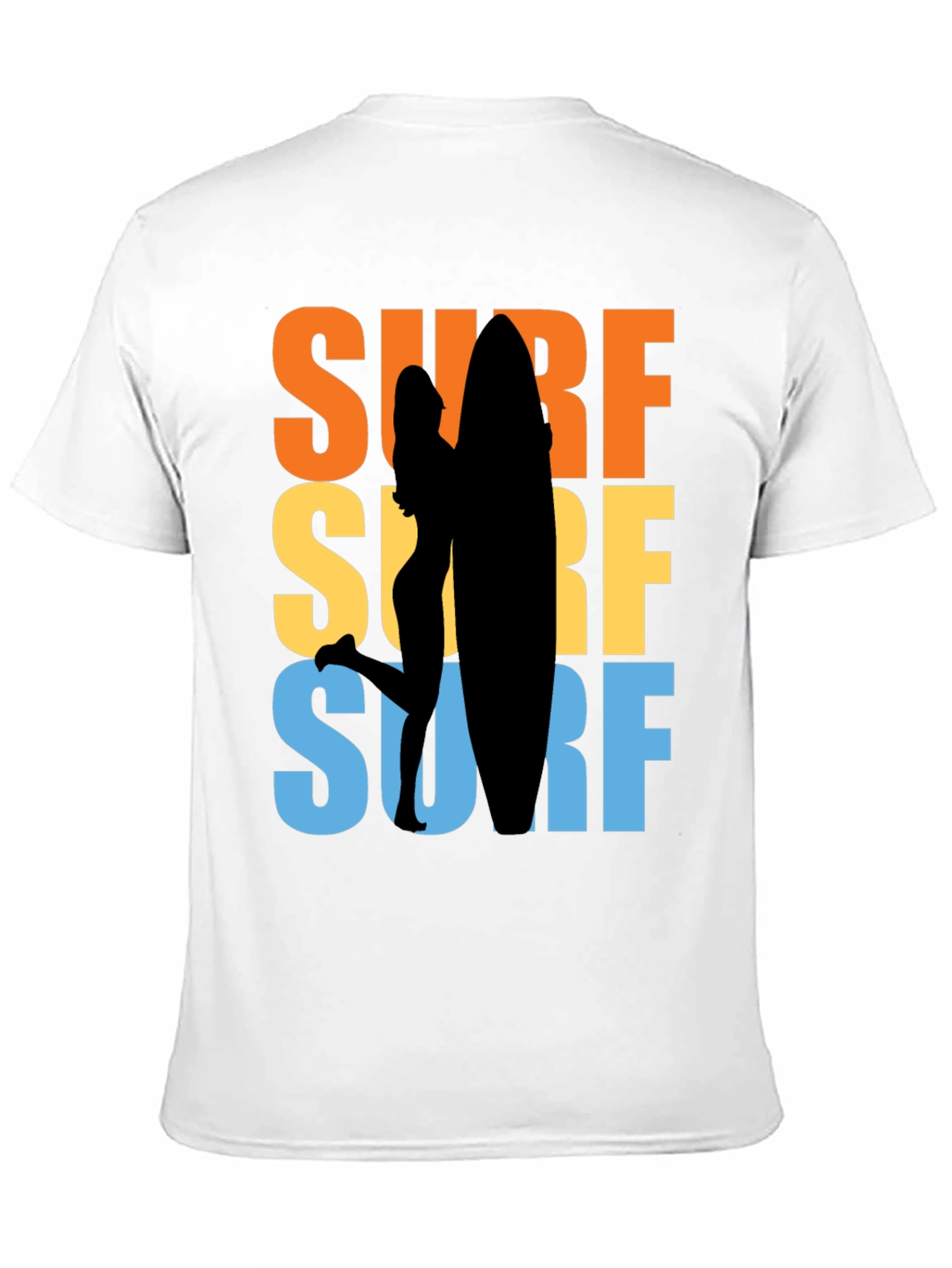 Retro Surfboard Graphic T-Shirt - Beach Vibes