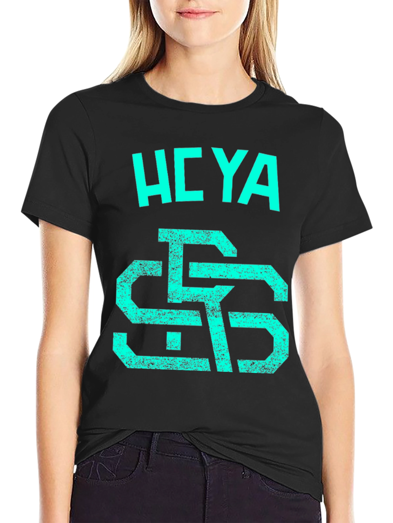 Hoya Saxa T-Shirt Graphic Print Short Sleeve Black