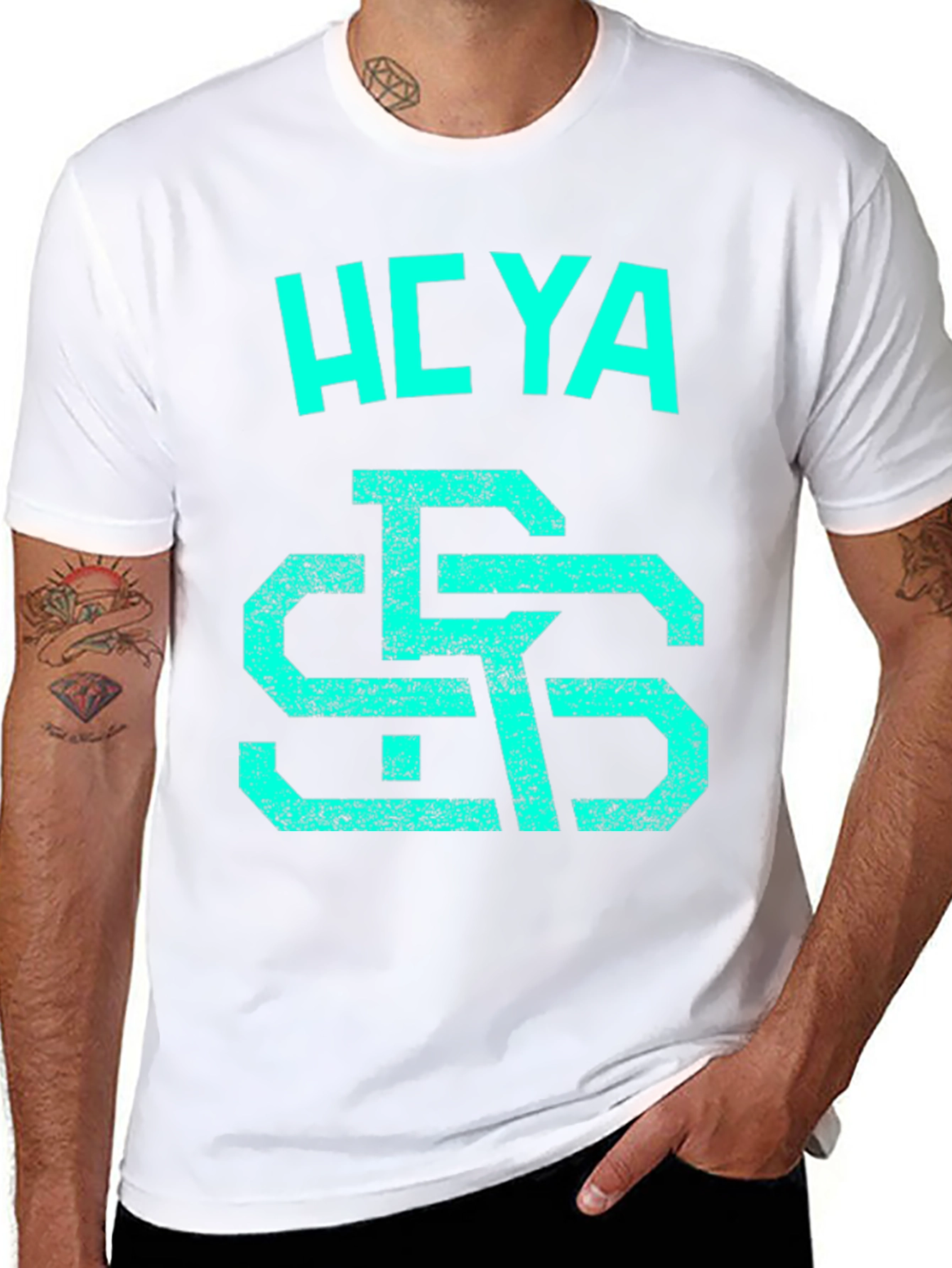 Hoya Saxa T-Shirt Graphic Print Short Sleeve Black