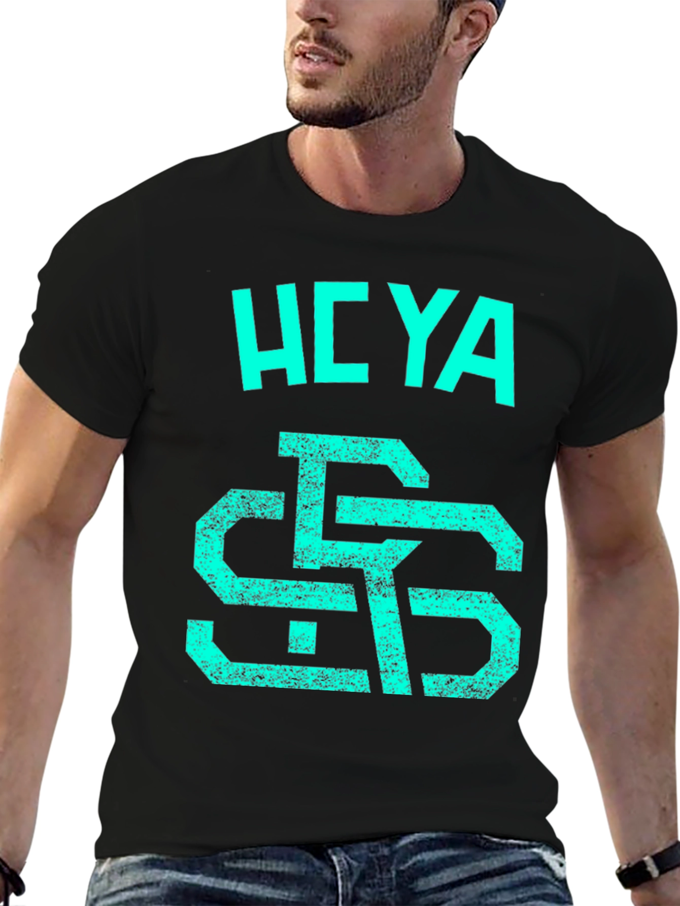 Hoya Saxa T-Shirt Graphic Print Short Sleeve Black