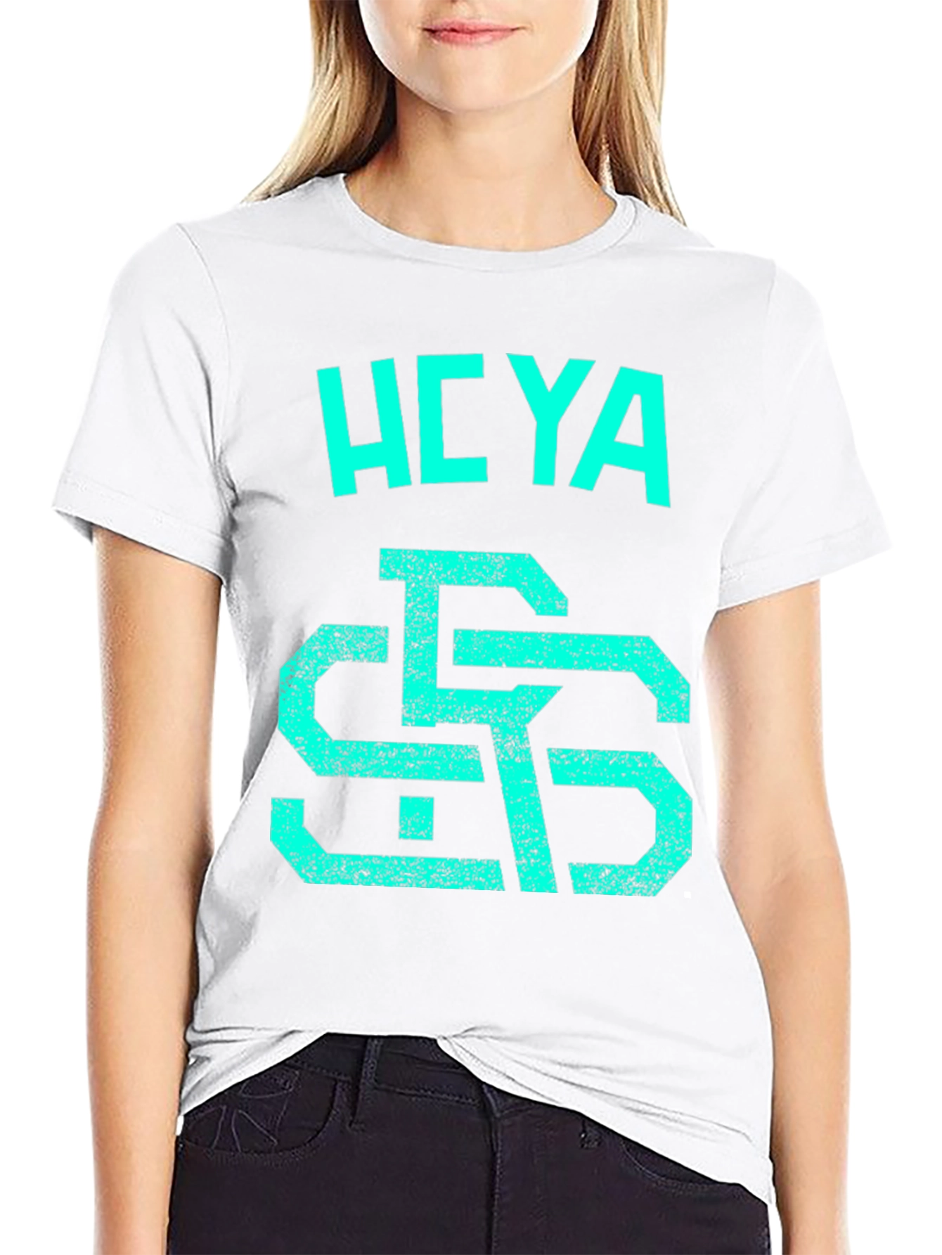 Hoya Saxa T-Shirt Graphic Print Short Sleeve Black