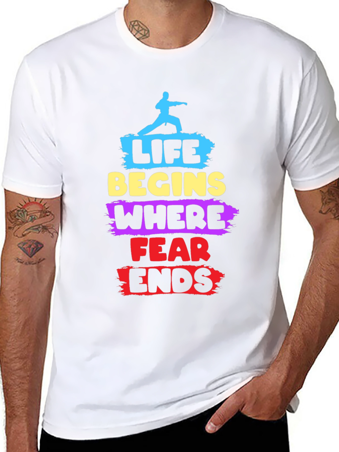 Life Begins Where Fear Ends T-Shirt