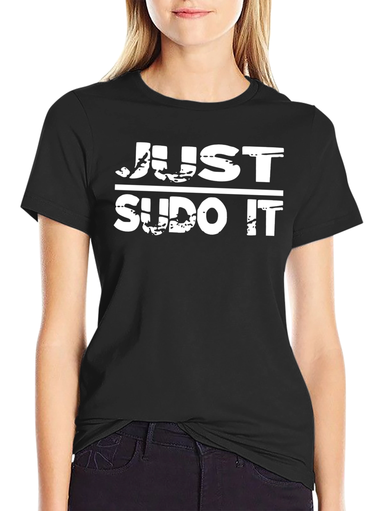 Just Sudo It Black T-Shirt