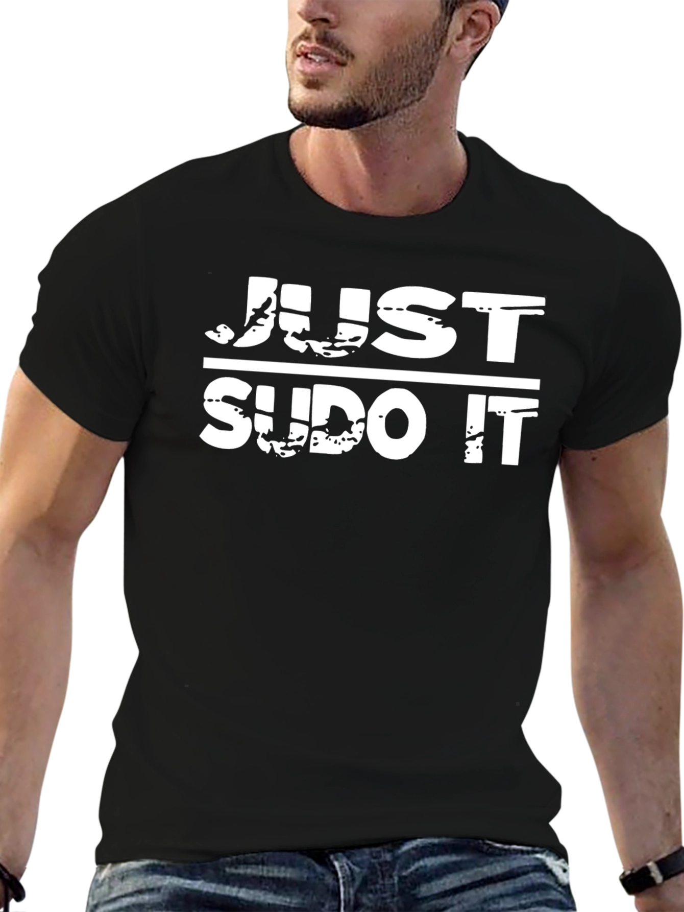 Just Sudo It Black T-Shirt