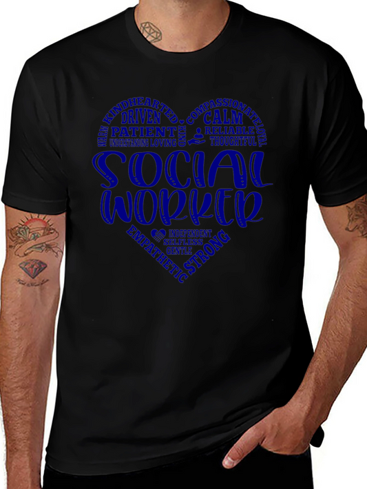 Social Worker Heart Graphic Tee