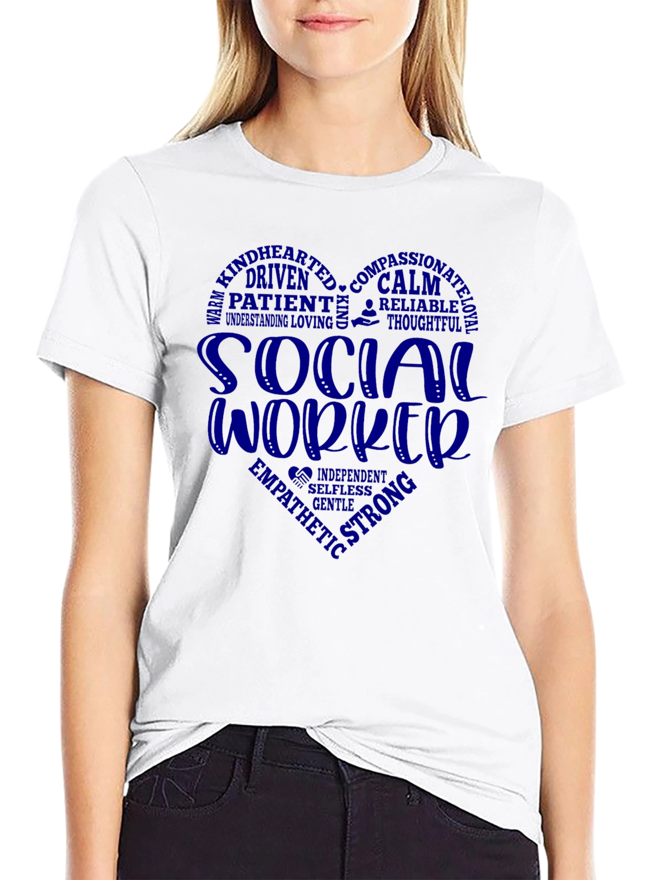 Social Worker Heart Graphic Tee