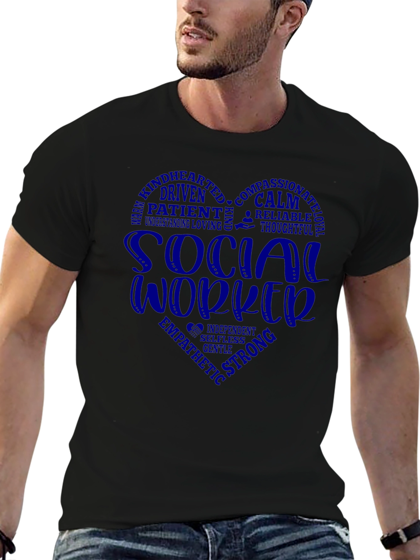 Social Worker Heart Graphic Tee