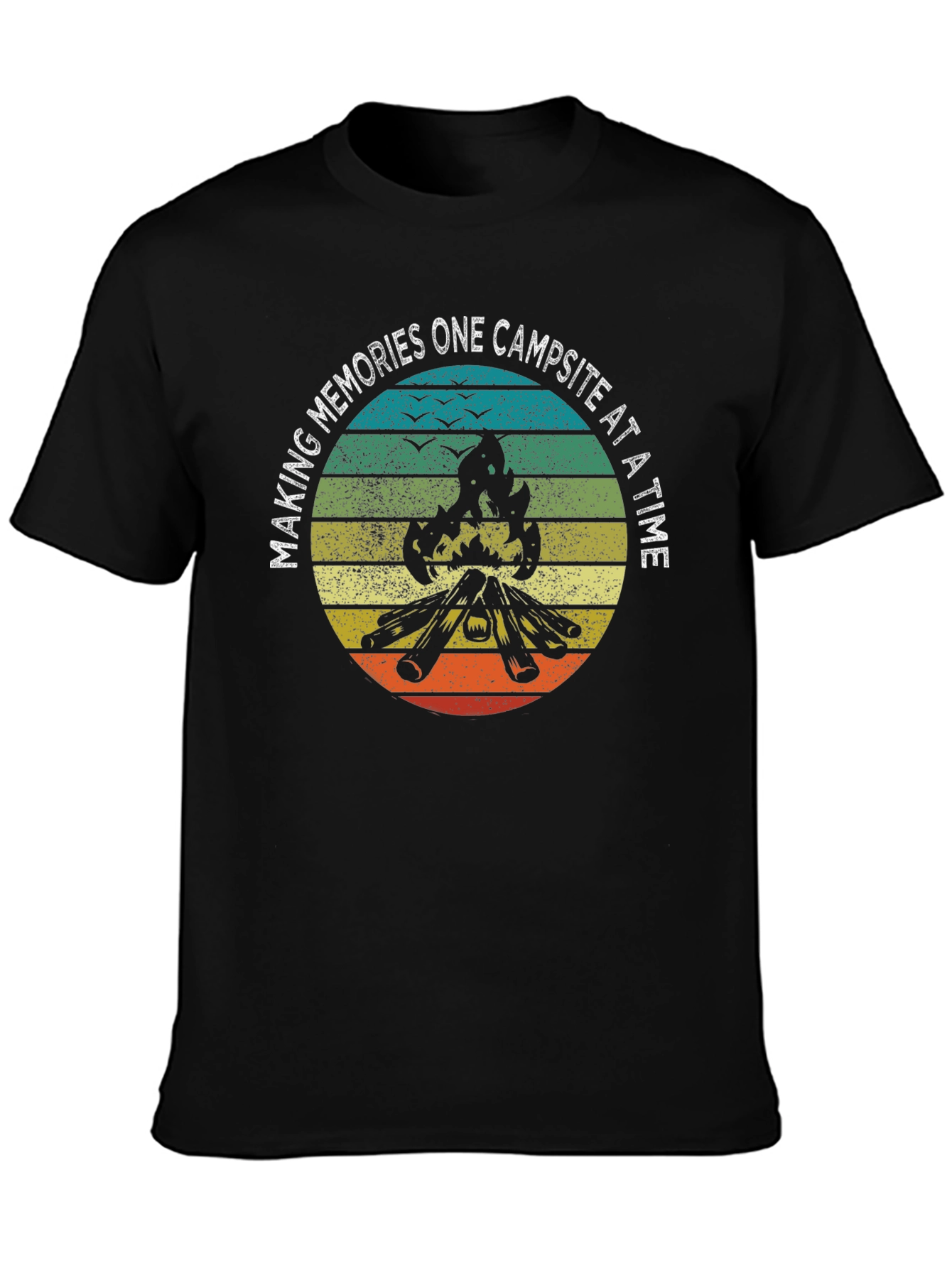 Camping Memories T-Shirt - Bonfire Design