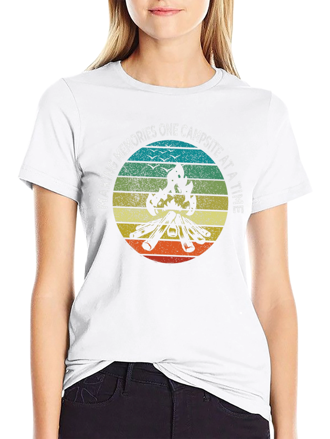 Camping Memories T-Shirt - Bonfire Design