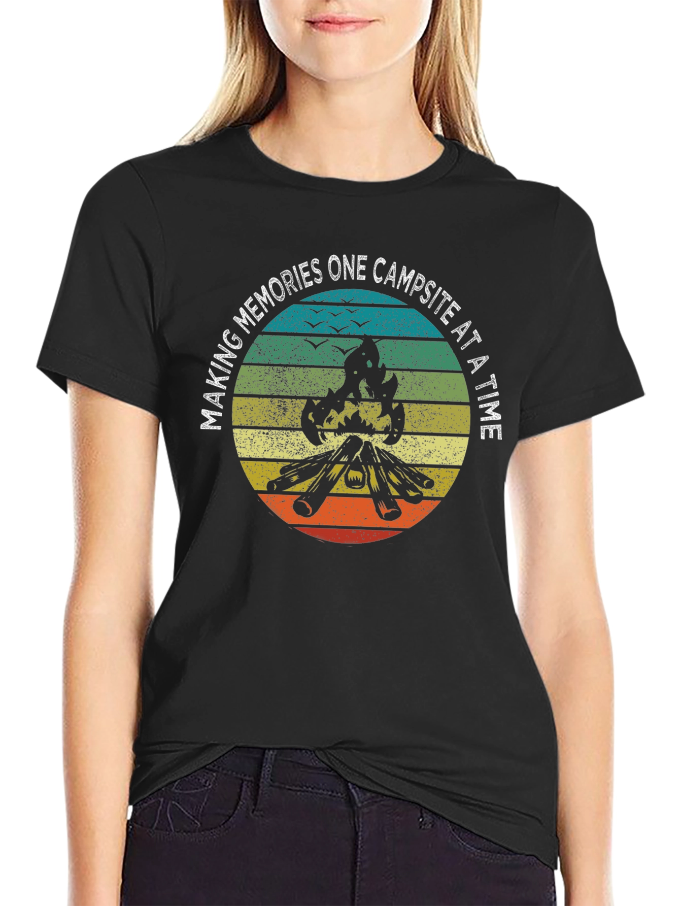 Camping Memories T-Shirt - Bonfire Design